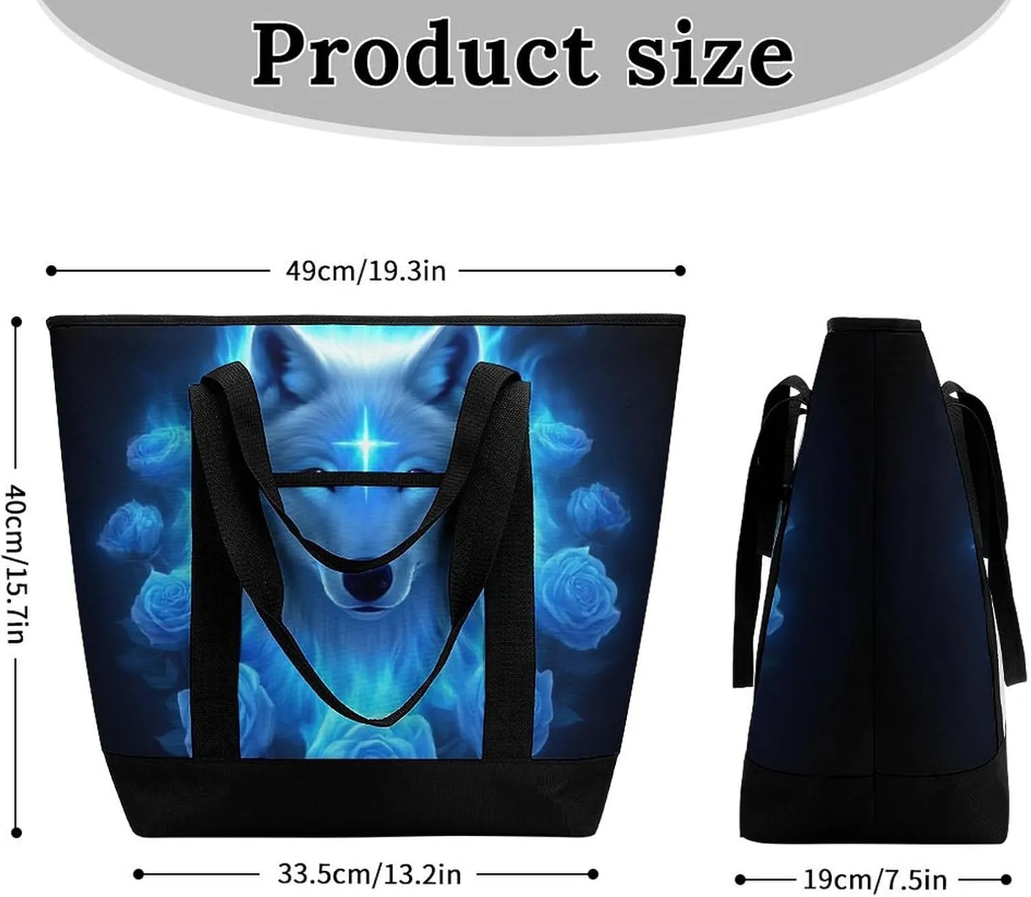 Large Thermal Shopping Tote Bag Travel Friendly Fashion Handbag Commuter Bag