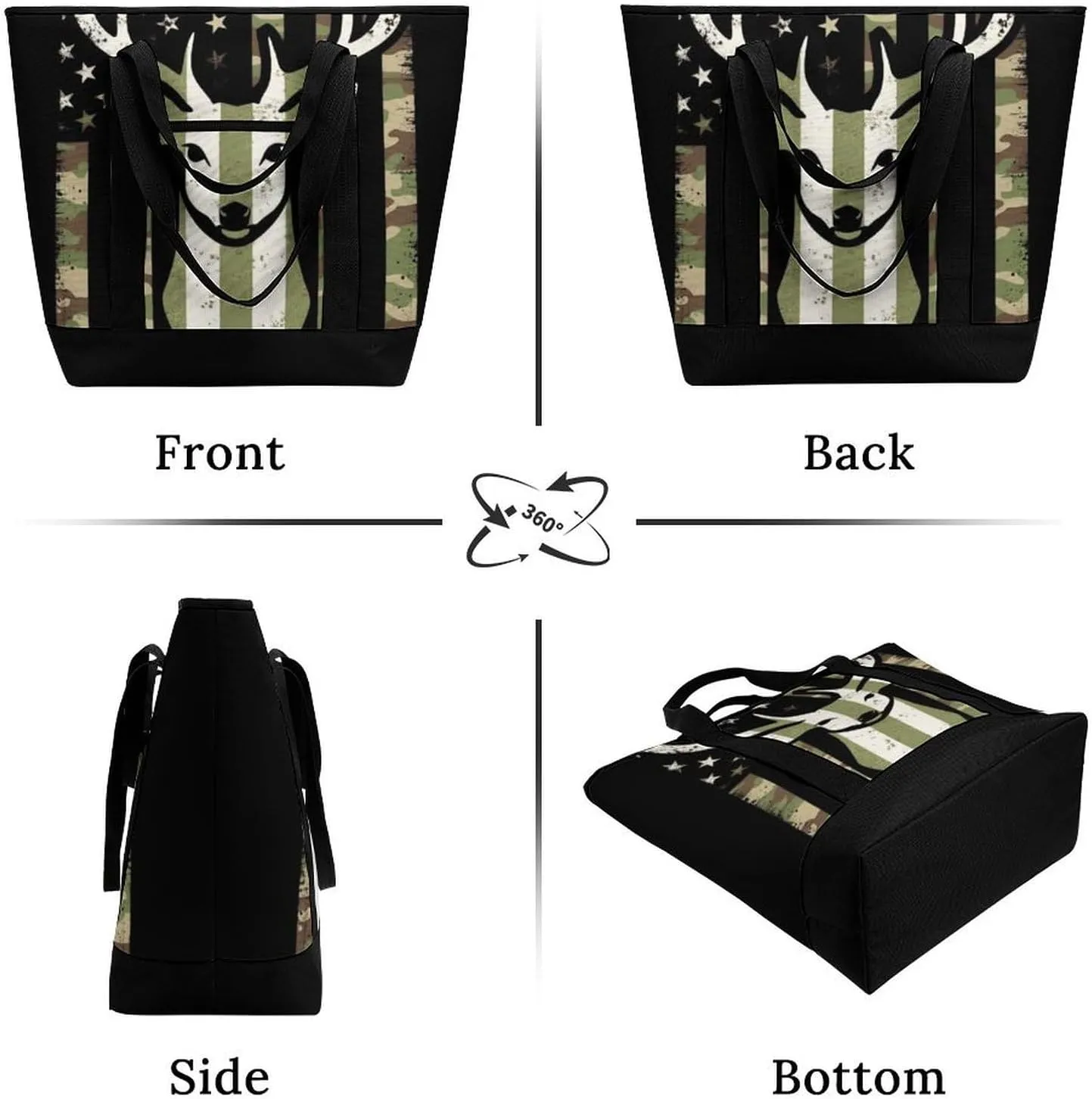 Large Thermal Shopping Tote Bag Travel Friendly Fashion Handbag Commuter Bag