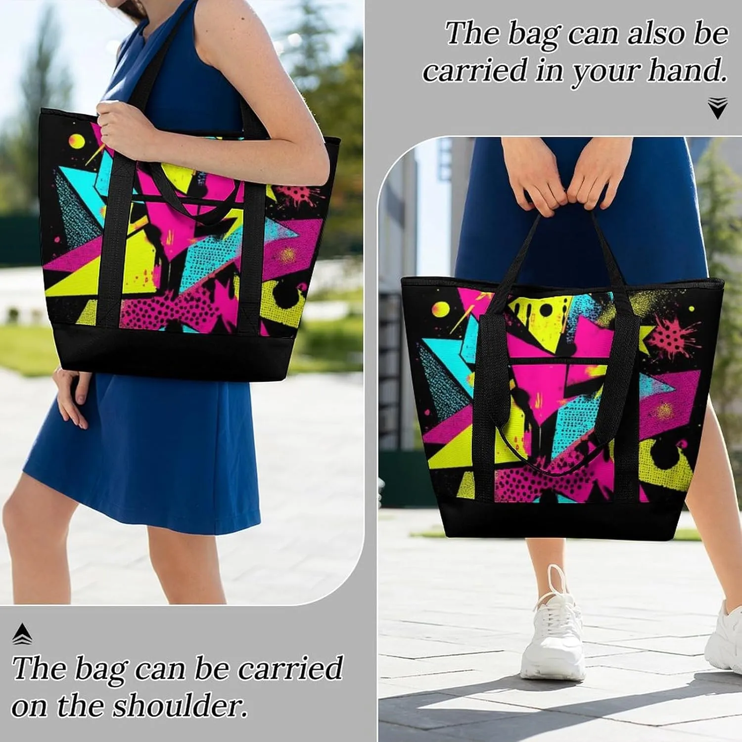 Large Thermal Shopping Tote Bag Travel Friendly Fashion Handbag Commuter Bag