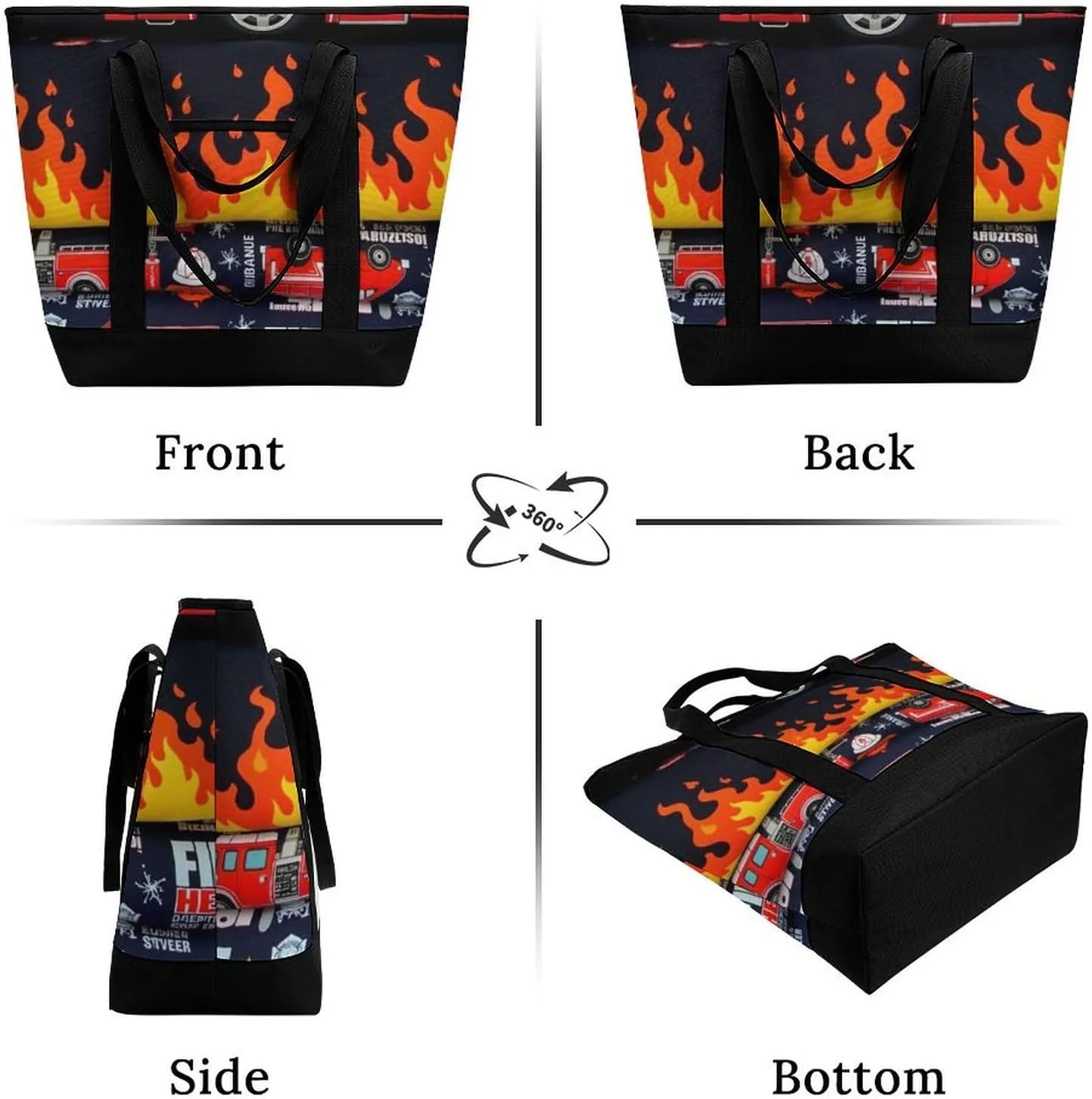Large Thermal Shopping Tote Bag Travel Friendly Fashion Handbag Commuter Bag