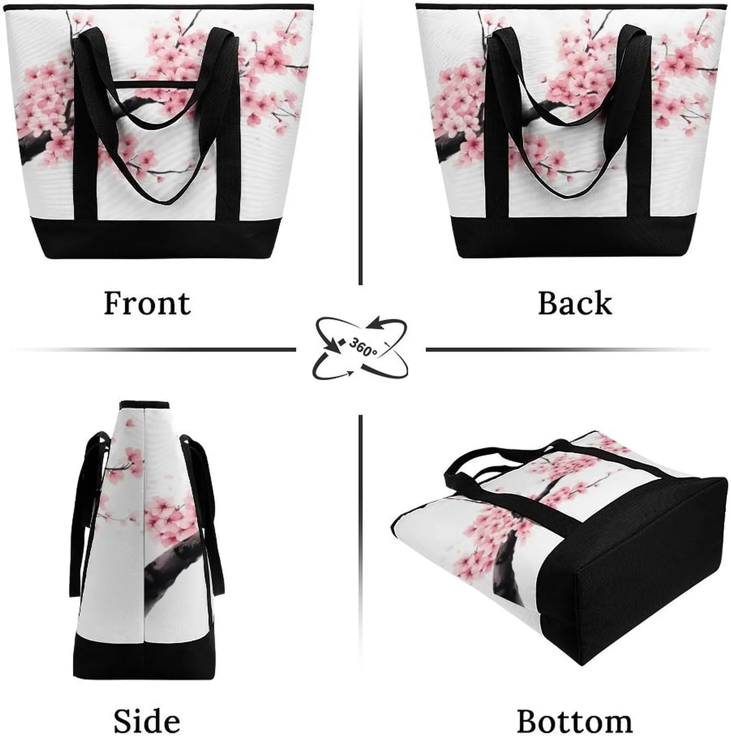 Large Thermal Shopping Tote Bag Travel Friendly Fashion Handbag Commuter Bag