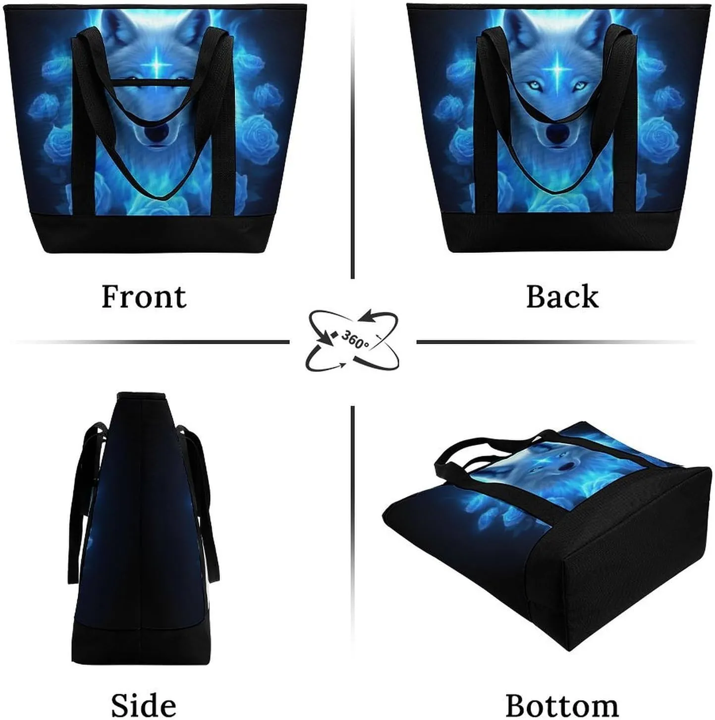 Large Thermal Shopping Tote Bag Travel Friendly Fashion Handbag Commuter Bag