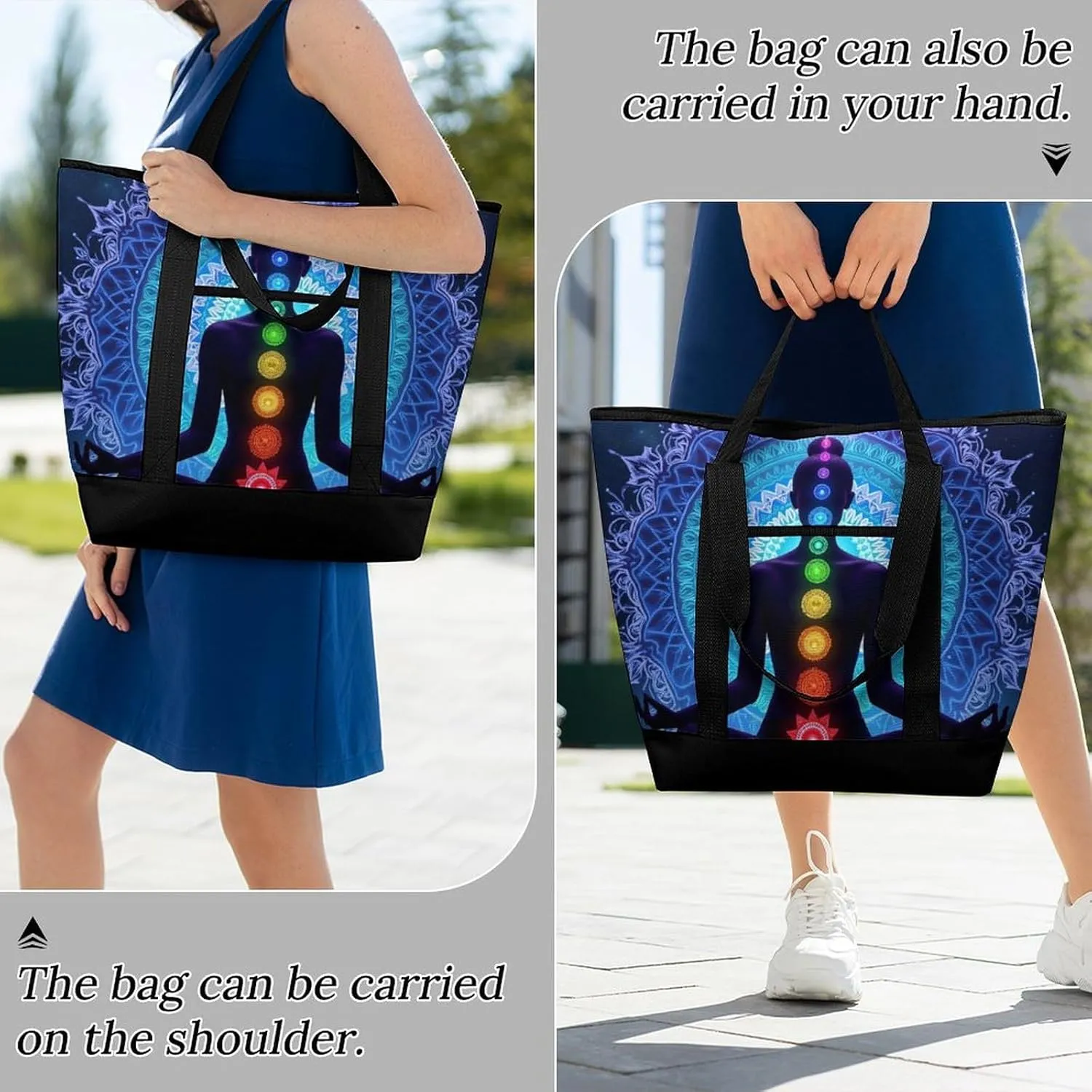 Large Thermal Shopping Tote Bag Travel Friendly Fashion Handbag Commuter Bag