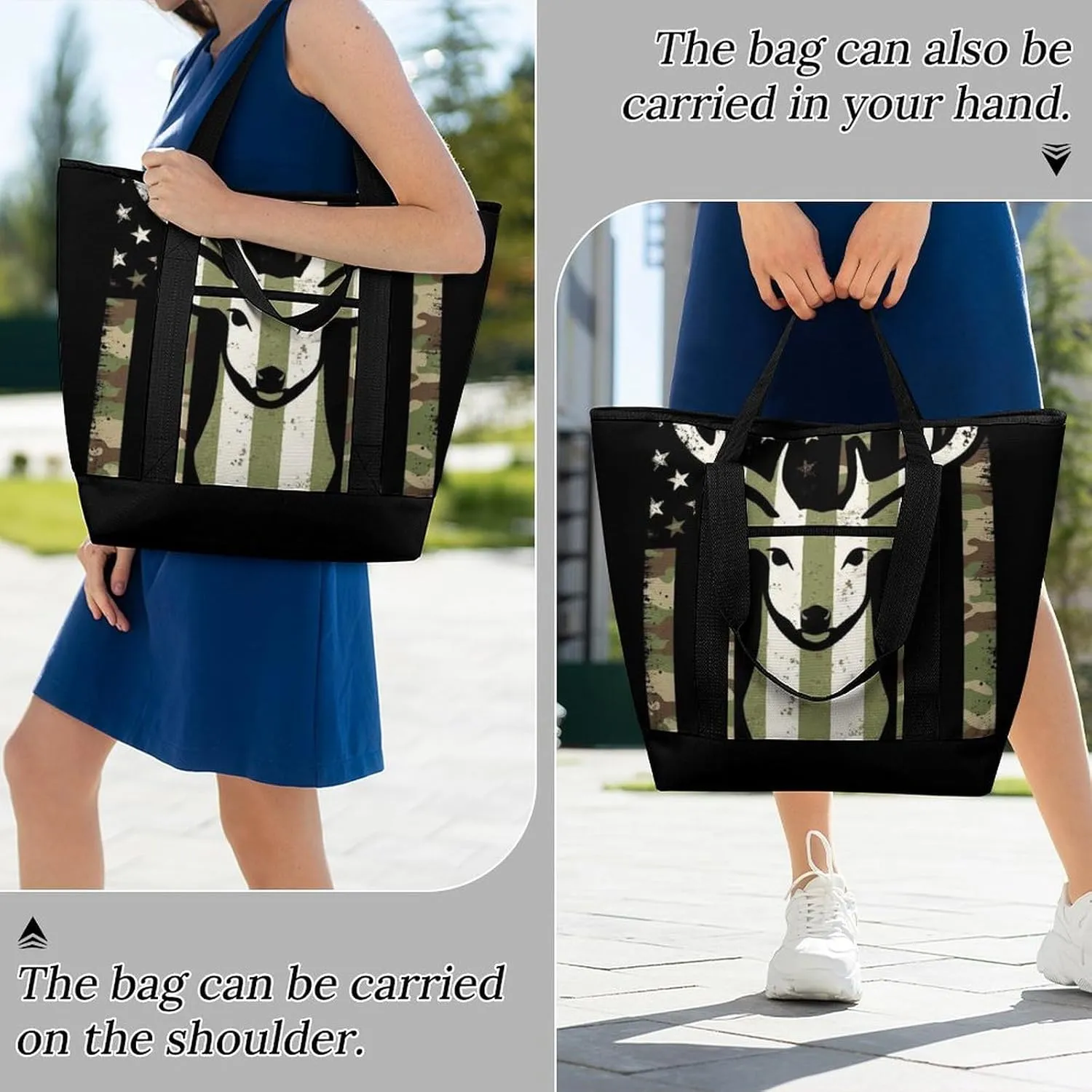 Large Thermal Shopping Tote Bag Travel Friendly Fashion Handbag Commuter Bag