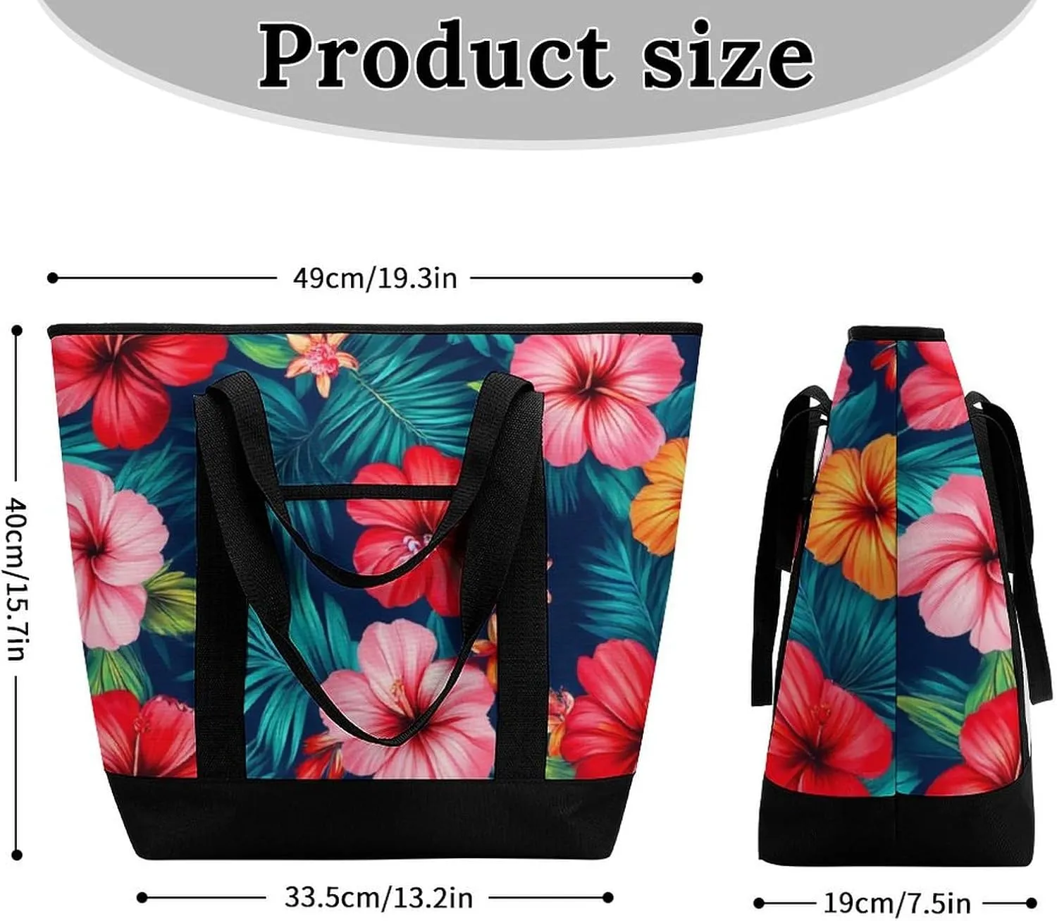 Large Thermal Shopping Tote Bag Travel Friendly Fashion Handbag Commuter Bag