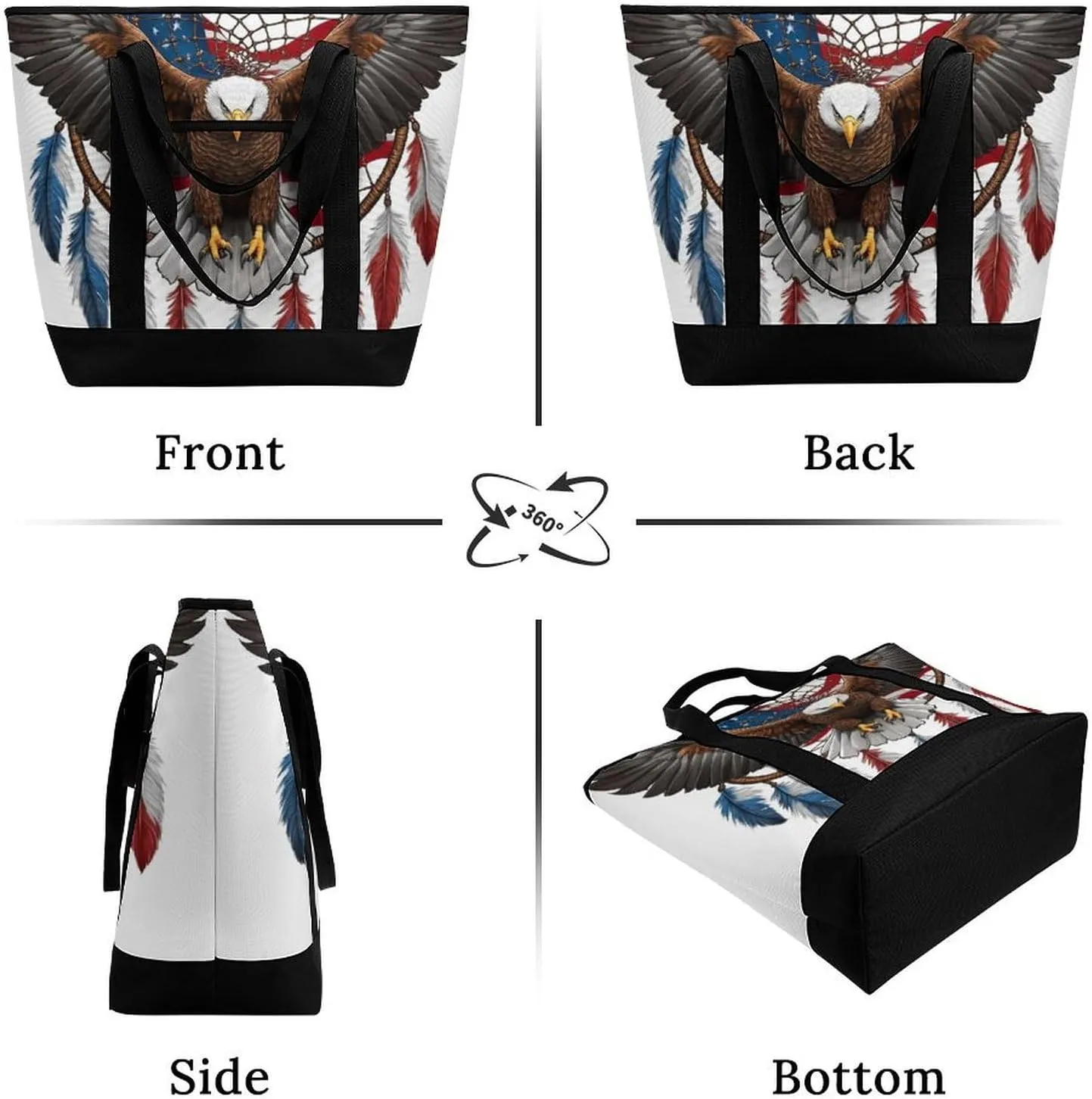 Large Thermal Shopping Tote Bag Travel Friendly Fashion Handbag Commuter Bag