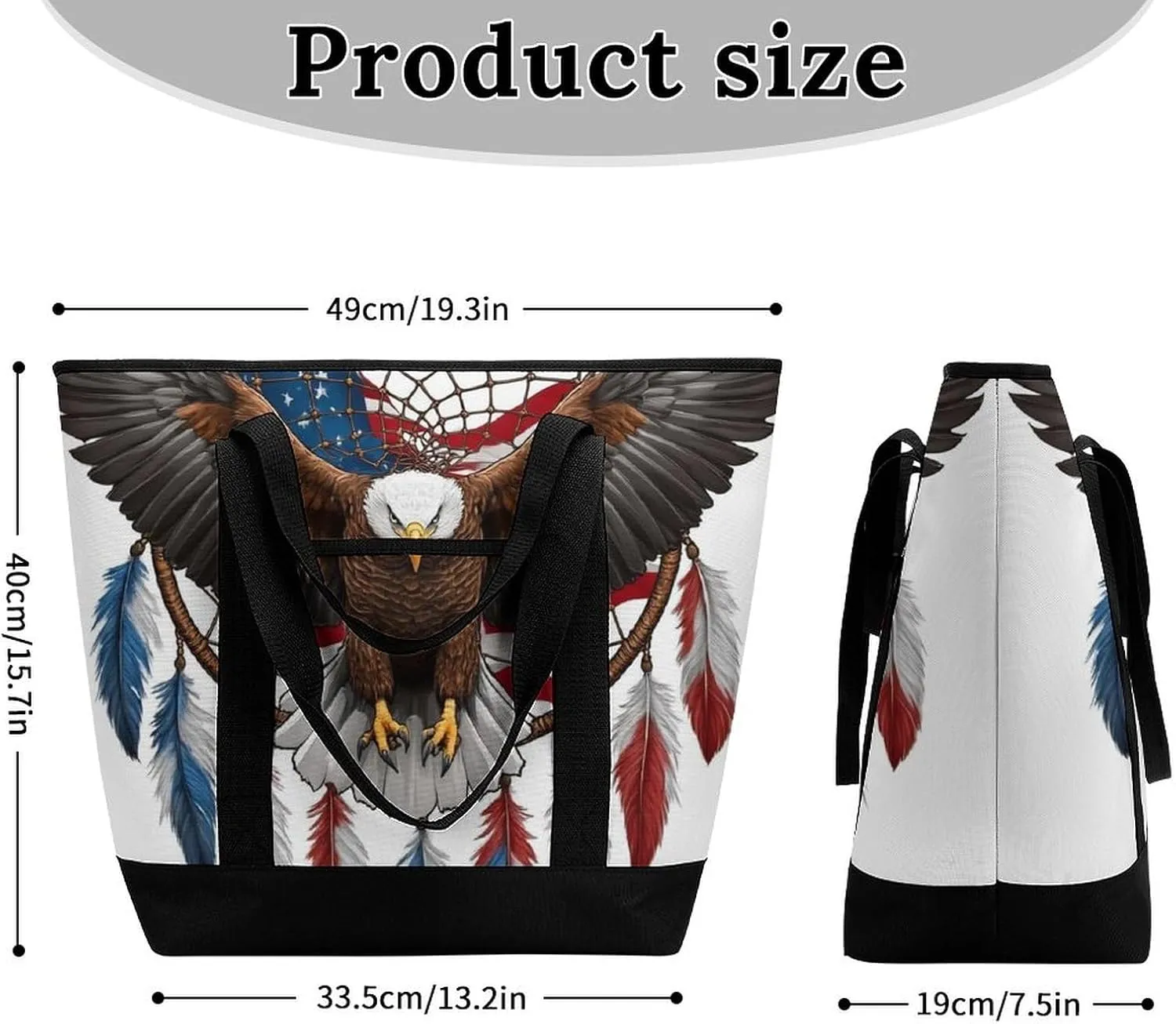 Large Thermal Shopping Tote Bag Travel Friendly Fashion Handbag Commuter Bag