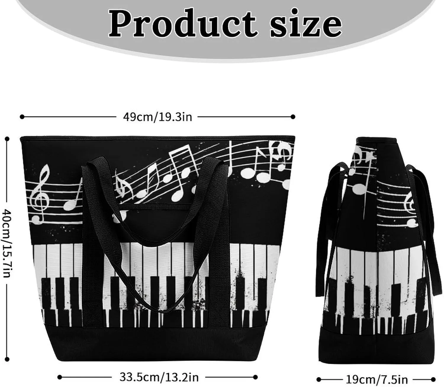 Large Thermal Shopping Tote Bag Travel Friendly Fashion Handbag Commuter Bag