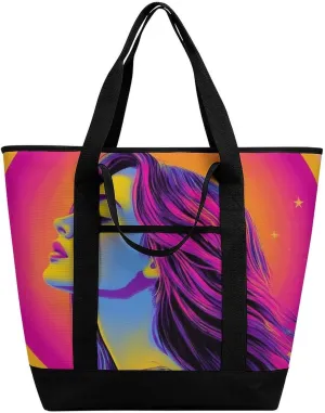 Large Thermal Shopping Tote Bag Travel Friendly Fashion Handbag Commuter Bag