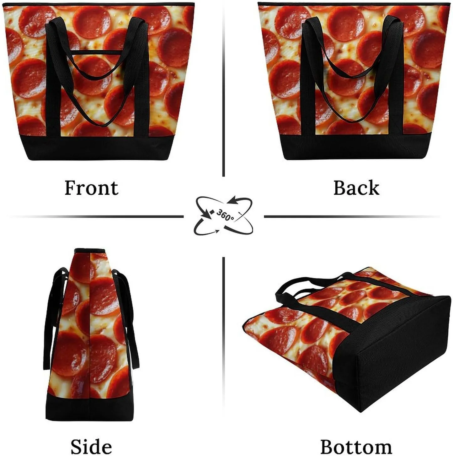 Large Thermal Shopping Tote Bag Travel Friendly Fashion Handbag Commuter Bag