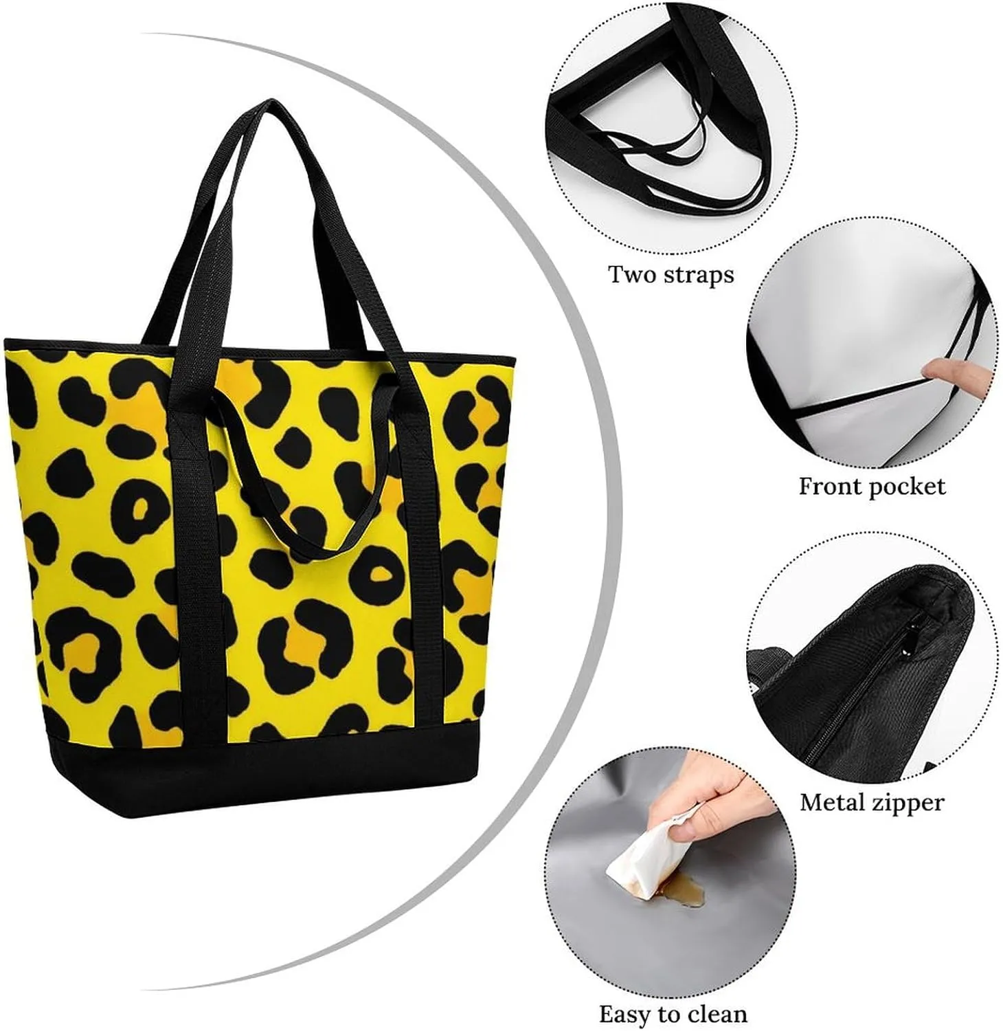 Large Thermal Shopping Tote Bag Travel Friendly Fashion Handbag Commuter Bag