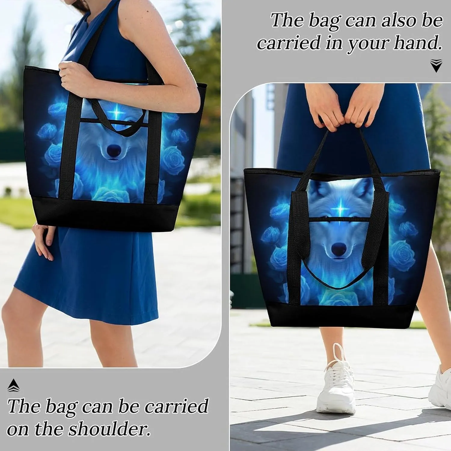 Large Thermal Shopping Tote Bag Travel Friendly Fashion Handbag Commuter Bag