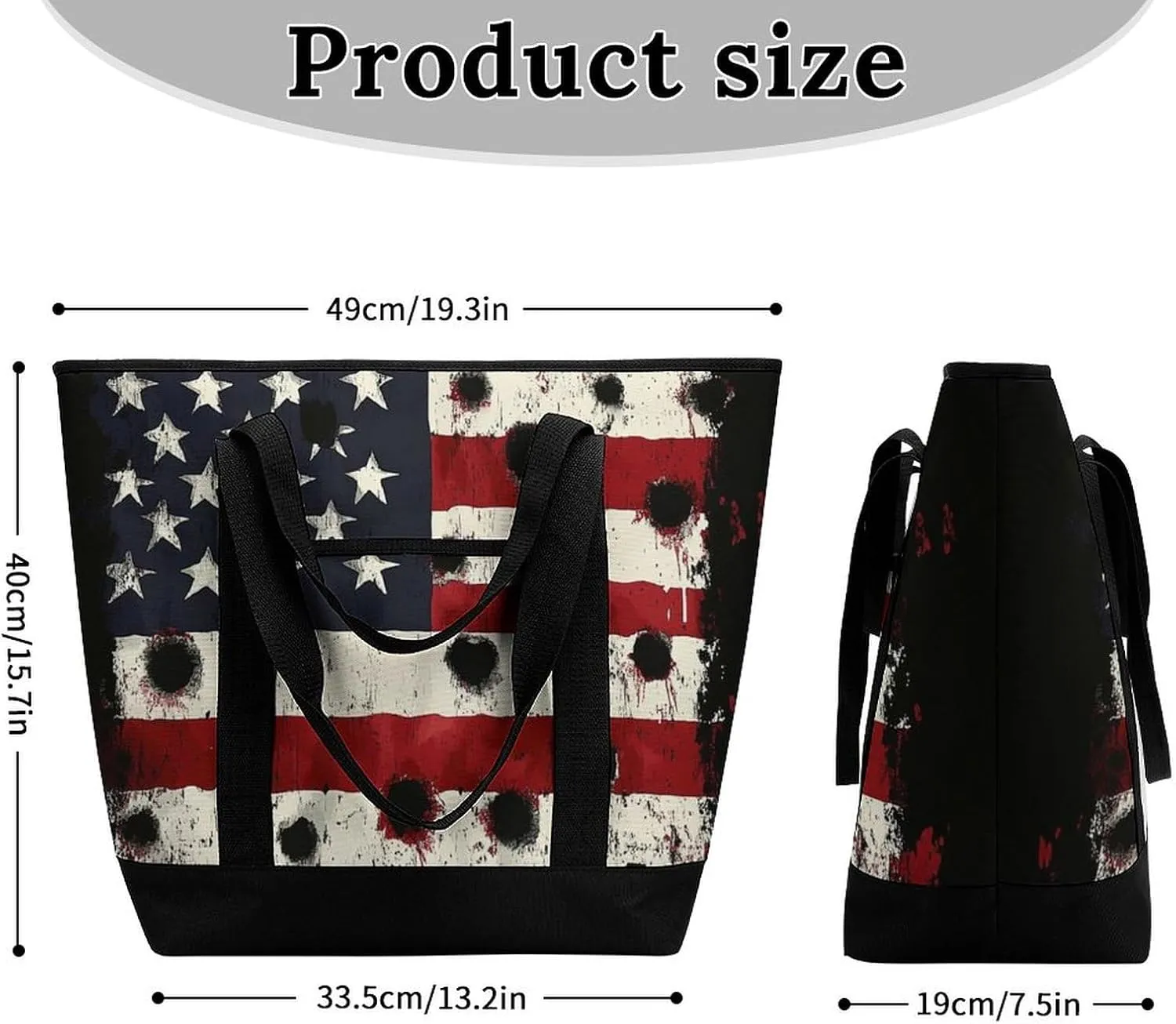 Large Thermal Shopping Tote Bag Travel Friendly Fashion Handbag Commuter Bag