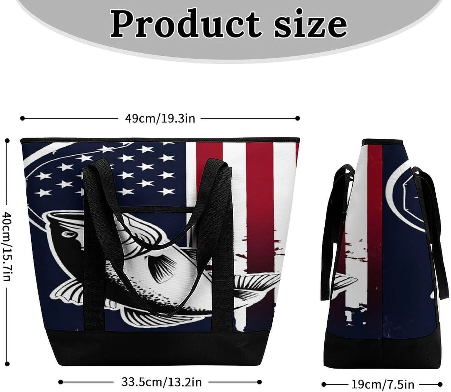 Large Thermal Shopping Tote Bag Travel Friendly Fashion Handbag Commuter Bag