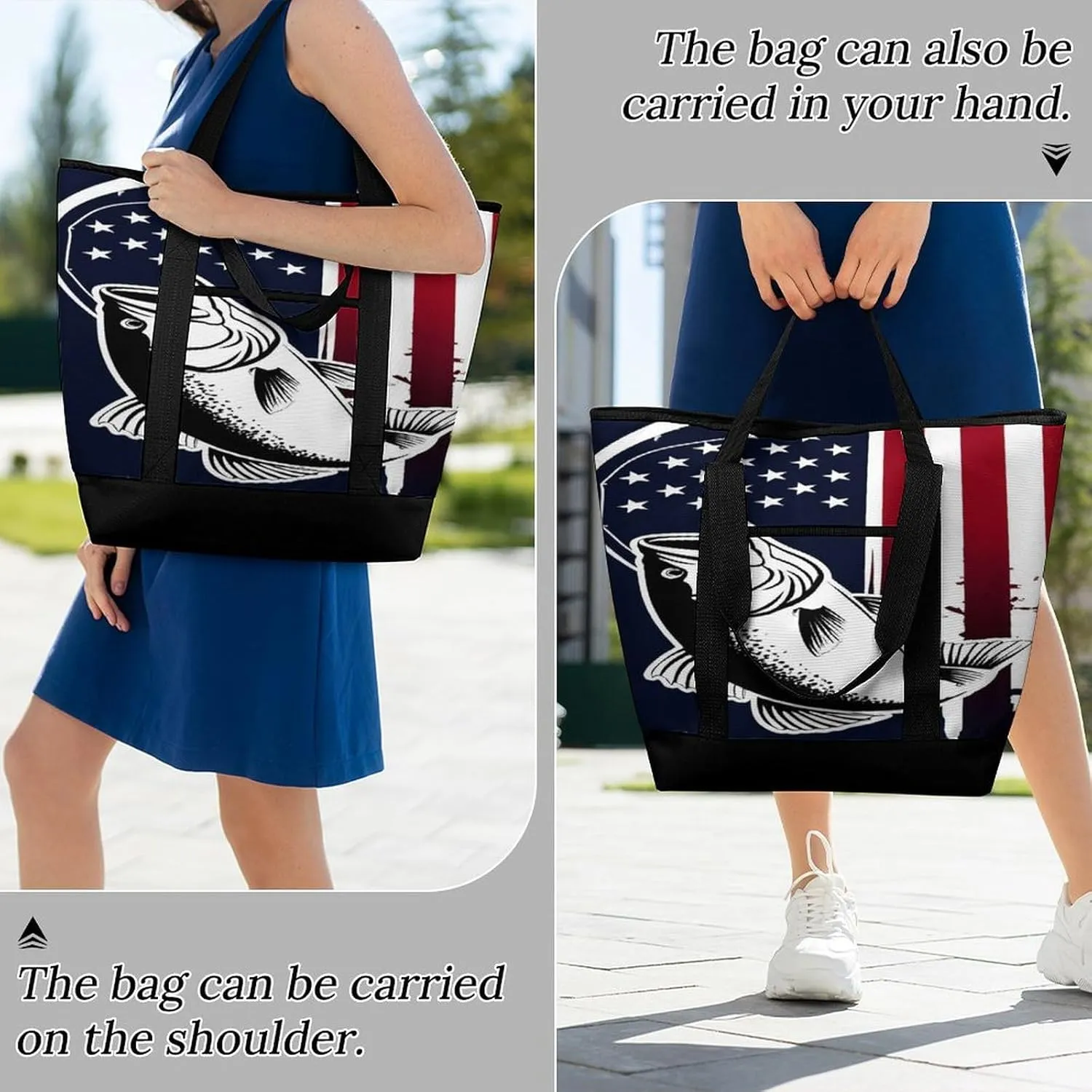 Large Thermal Shopping Tote Bag Travel Friendly Fashion Handbag Commuter Bag