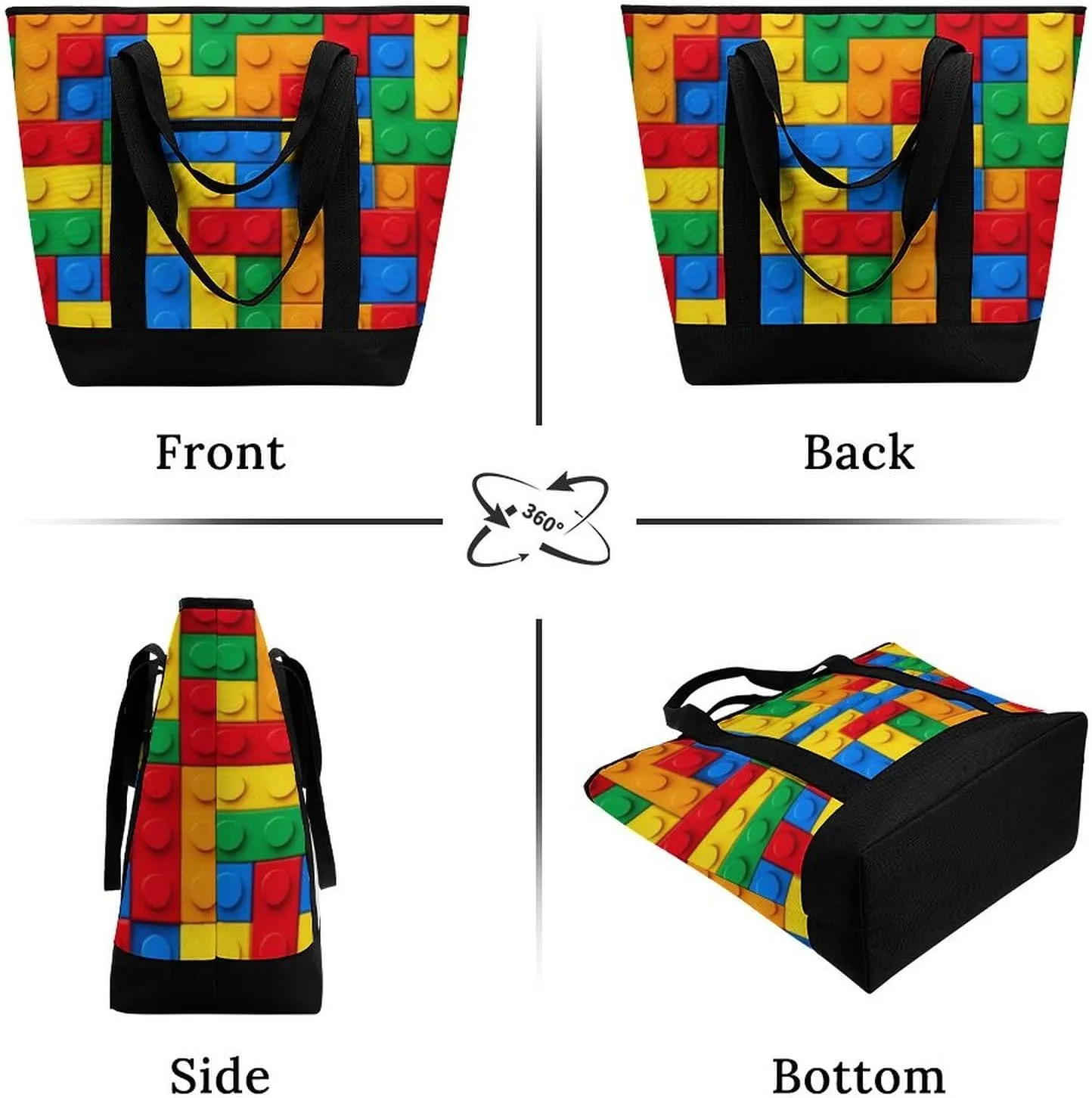 Large Thermal Shopping Tote Bag Travel Friendly Fashion Handbag Commuter Bag