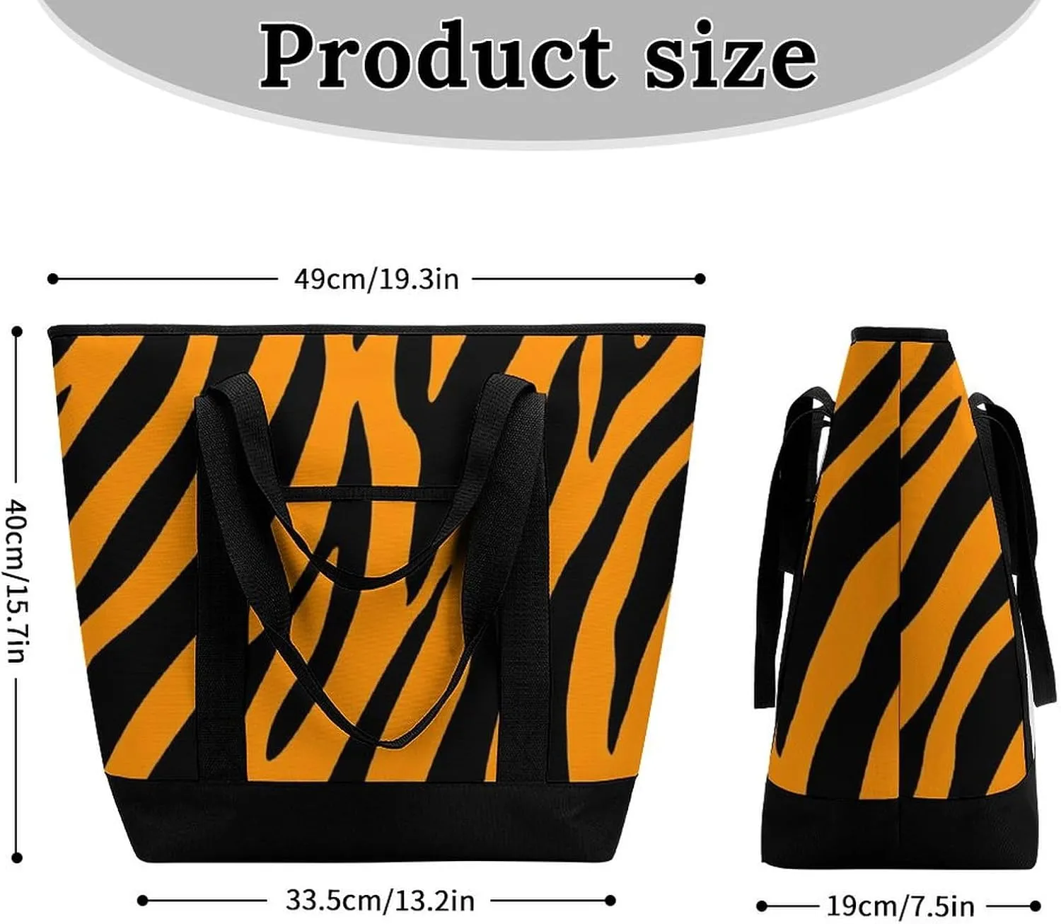 Large Thermal Shopping Tote Bag Travel Friendly Fashion Handbag Commuter Bag