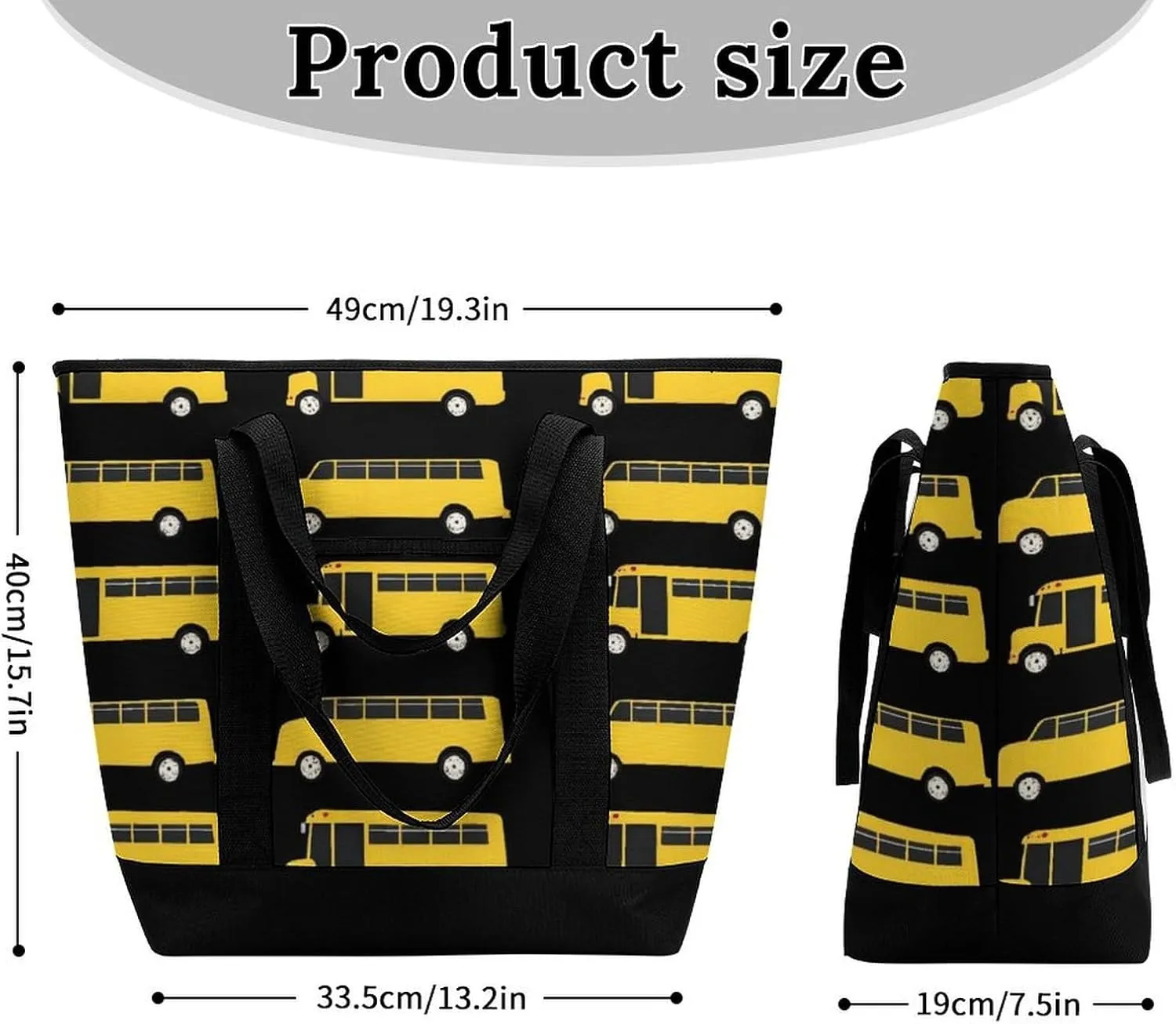 Large Thermal Shopping Tote Bag Travel Friendly Fashion Handbag Commuter Bag