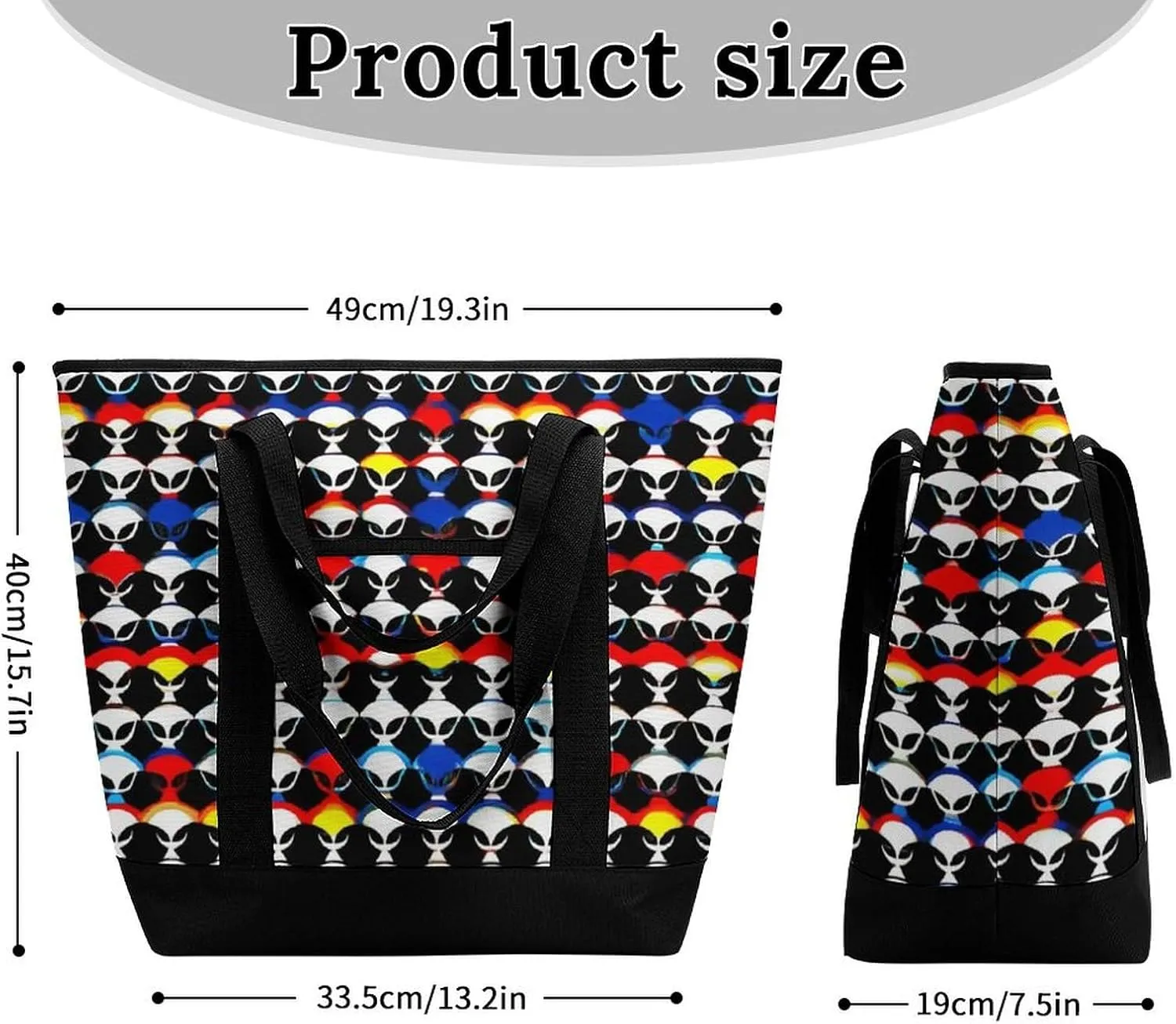 Large Thermal Shopping Tote Bag Travel Friendly Fashion Handbag Commuter Bag