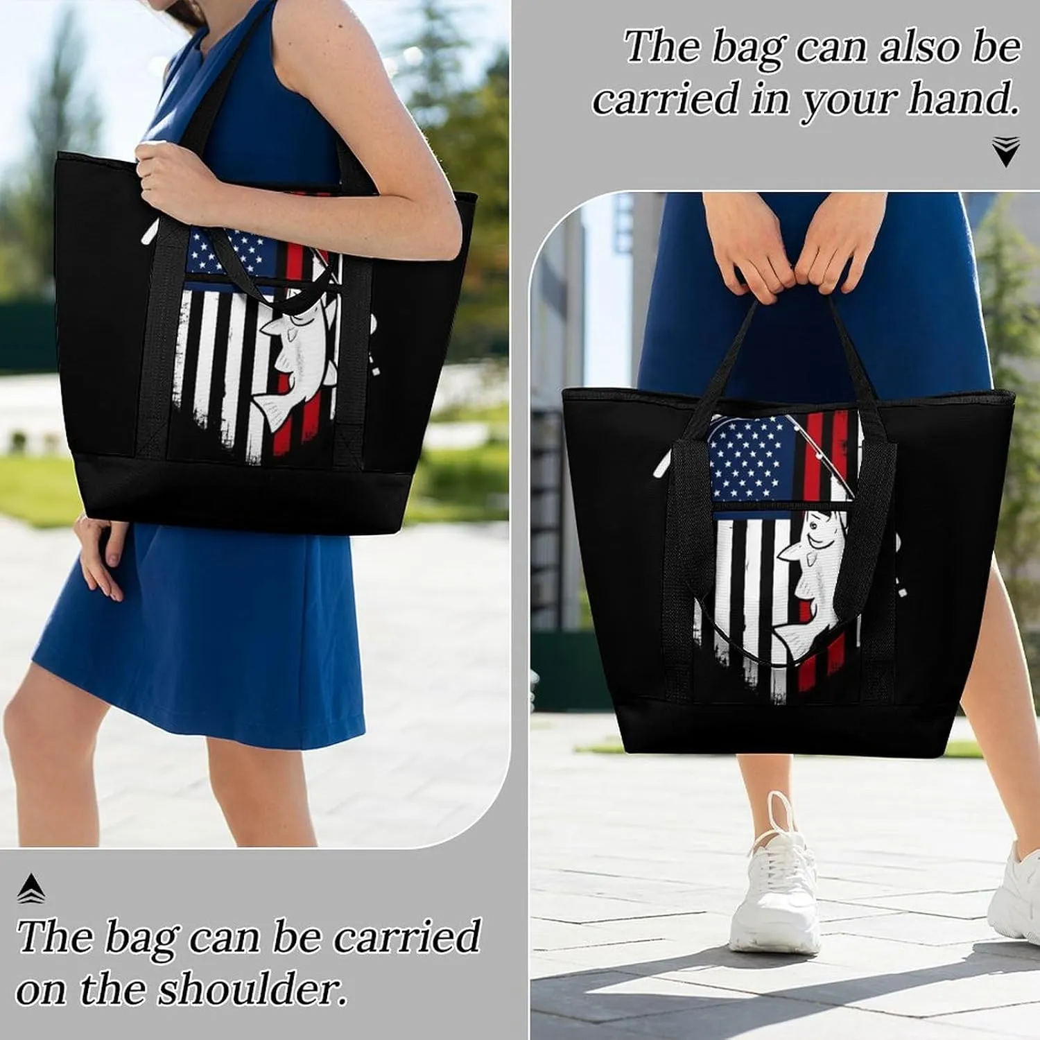Large Thermal Shopping Tote Bag Travel Friendly Fashion Handbag Commuter Bag