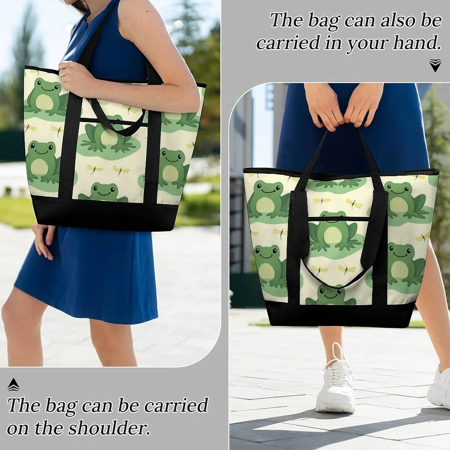 Large Thermal Shopping Tote Bag Travel Friendly Fashion Handbag Commuter Bag