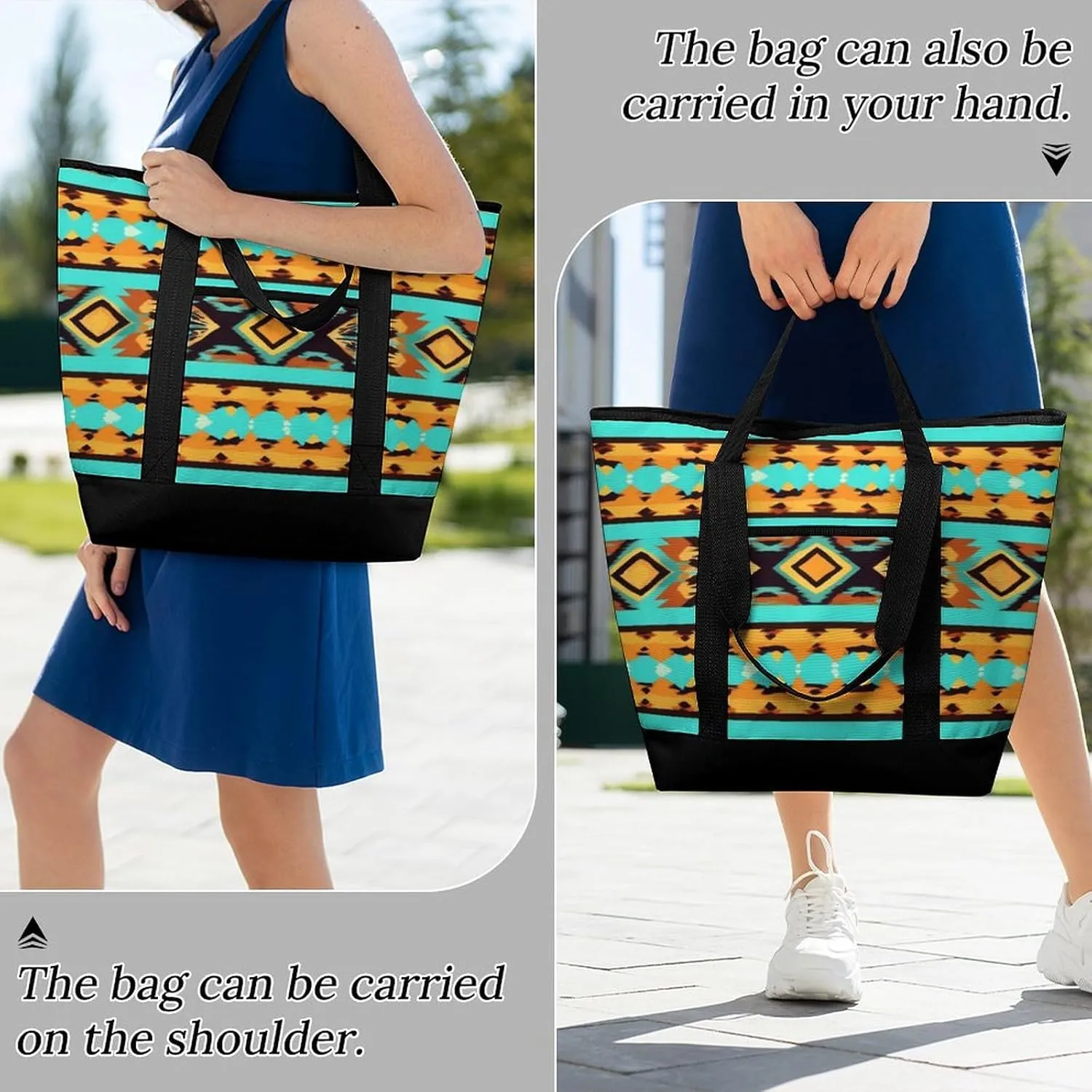 Large Thermal Shopping Tote Bag Travel Friendly Fashion Handbag Commuter Bag