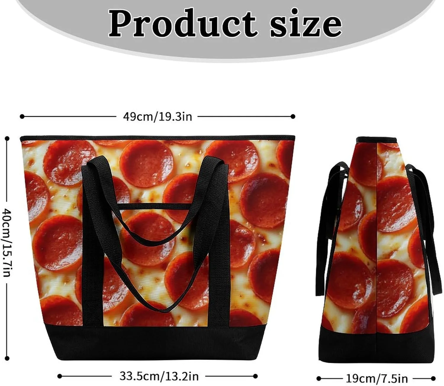 Large Thermal Shopping Tote Bag Travel Friendly Fashion Handbag Commuter Bag