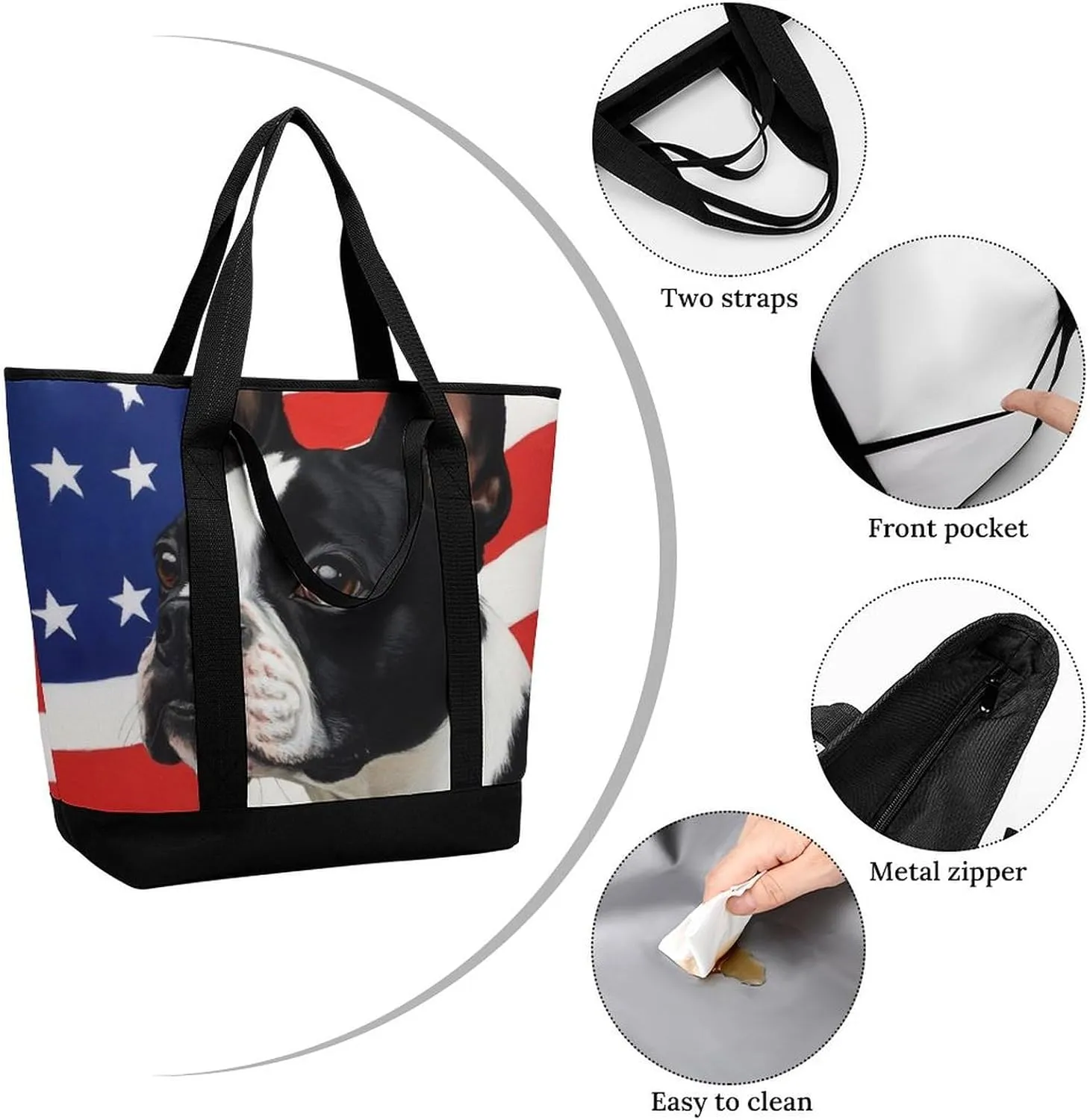 Large Thermal Shopping Tote Bag Travel Friendly Fashion Handbag Commuter Bag