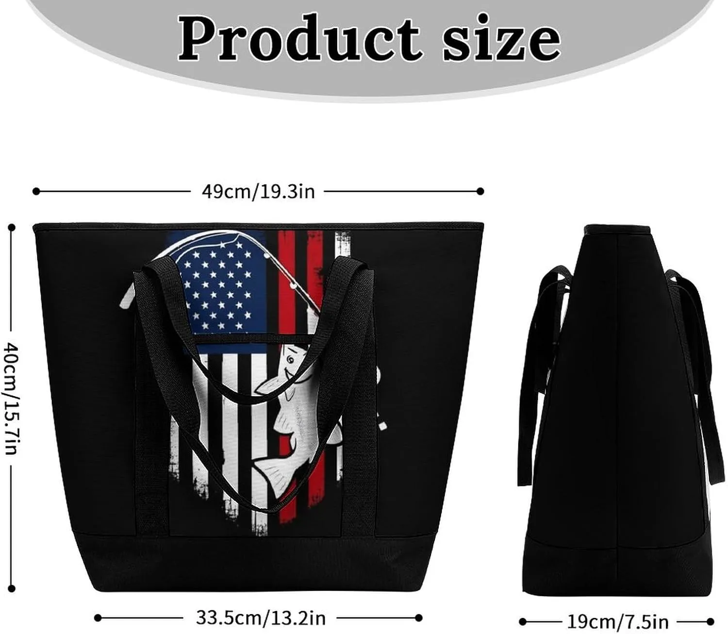Large Thermal Shopping Tote Bag Travel Friendly Fashion Handbag Commuter Bag