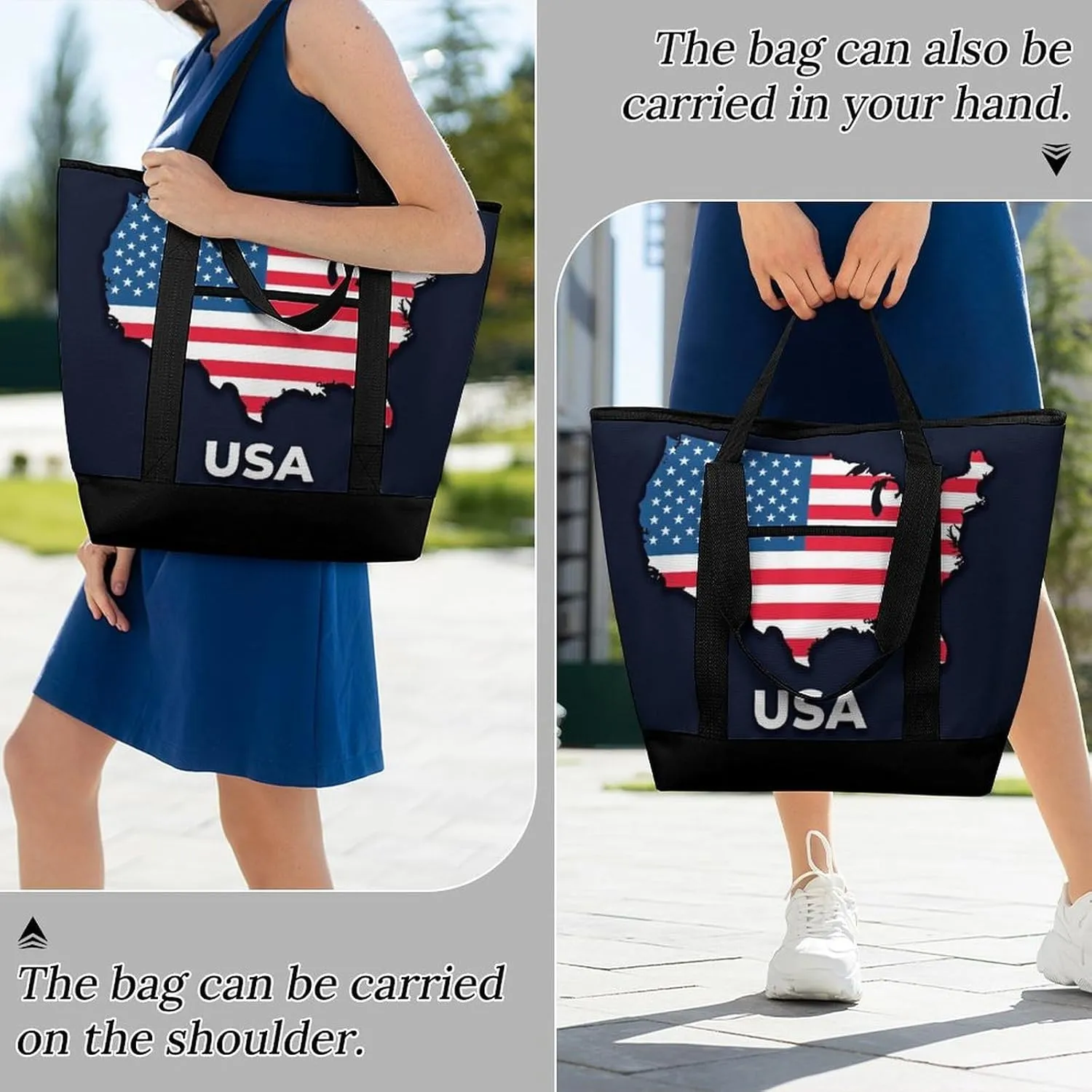 Large Thermal Shopping Tote Bag Travel Friendly Fashion Handbag Commuter Bag