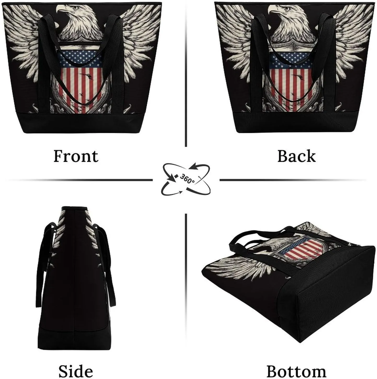 Large Thermal Shopping Tote Bag Travel Friendly Fashion Handbag Commuter Bag