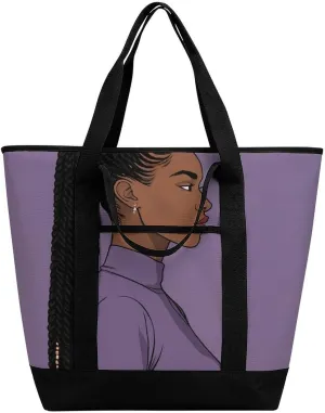 Large Thermal Shopping Tote Bag Travel Friendly Fashion Handbag Commuter Bag