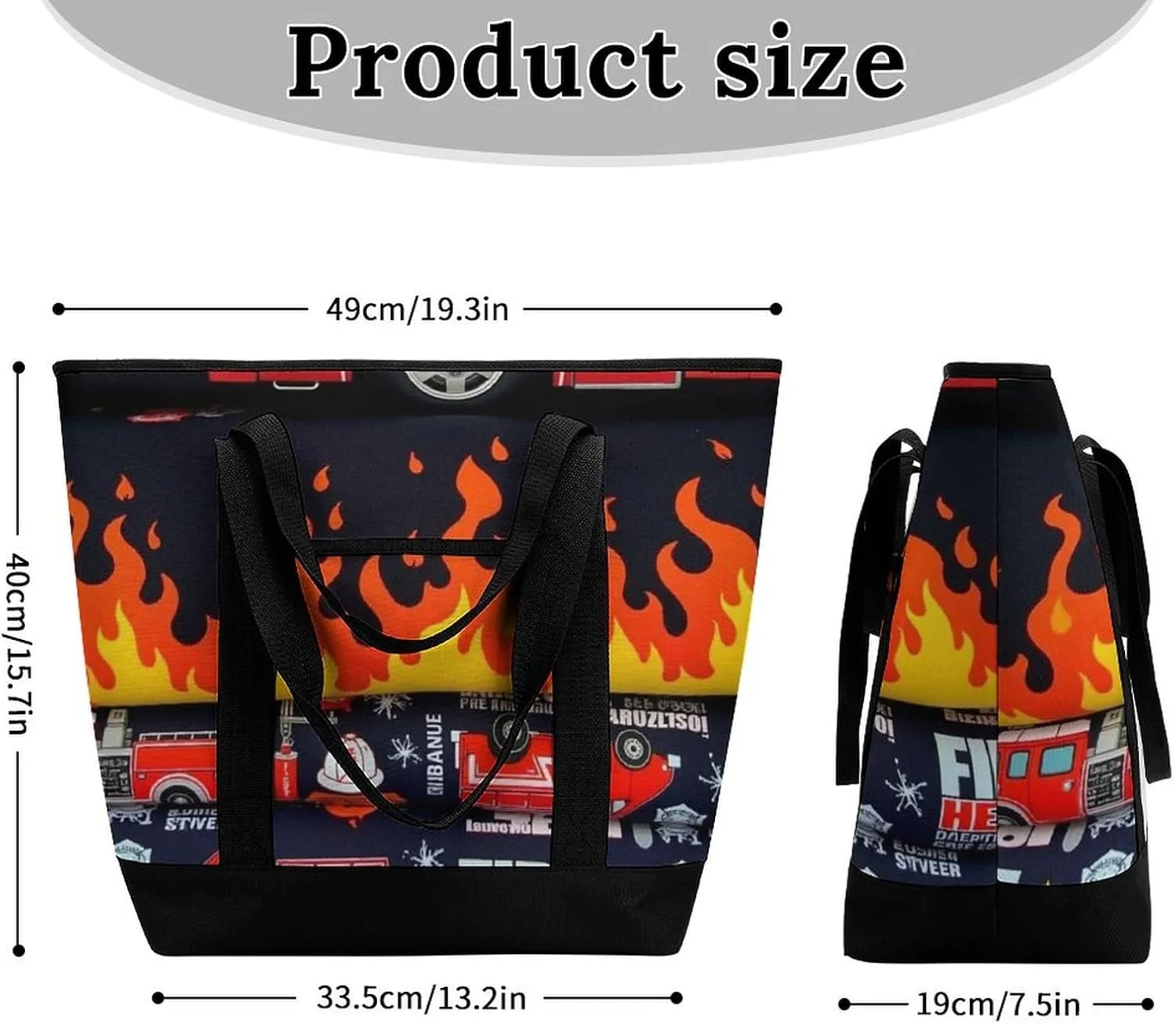 Large Thermal Shopping Tote Bag Travel Friendly Fashion Handbag Commuter Bag