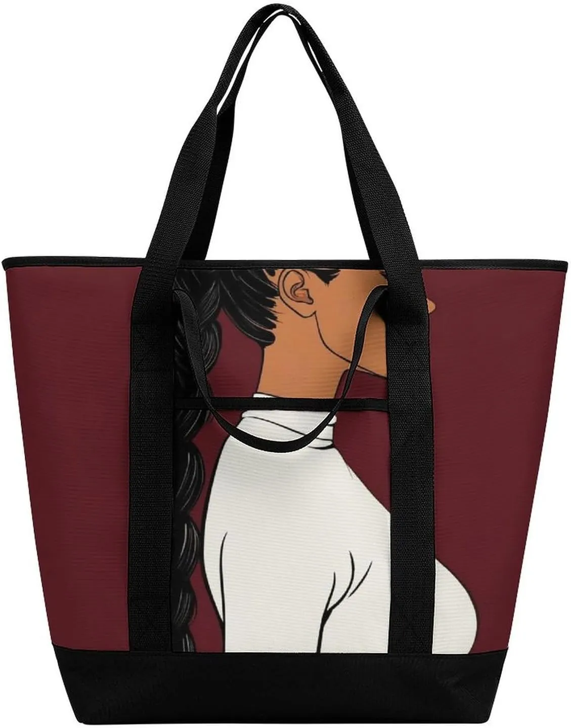 Large Thermal Shopping Tote Bag Travel Friendly Fashion Handbag Commuter Bag