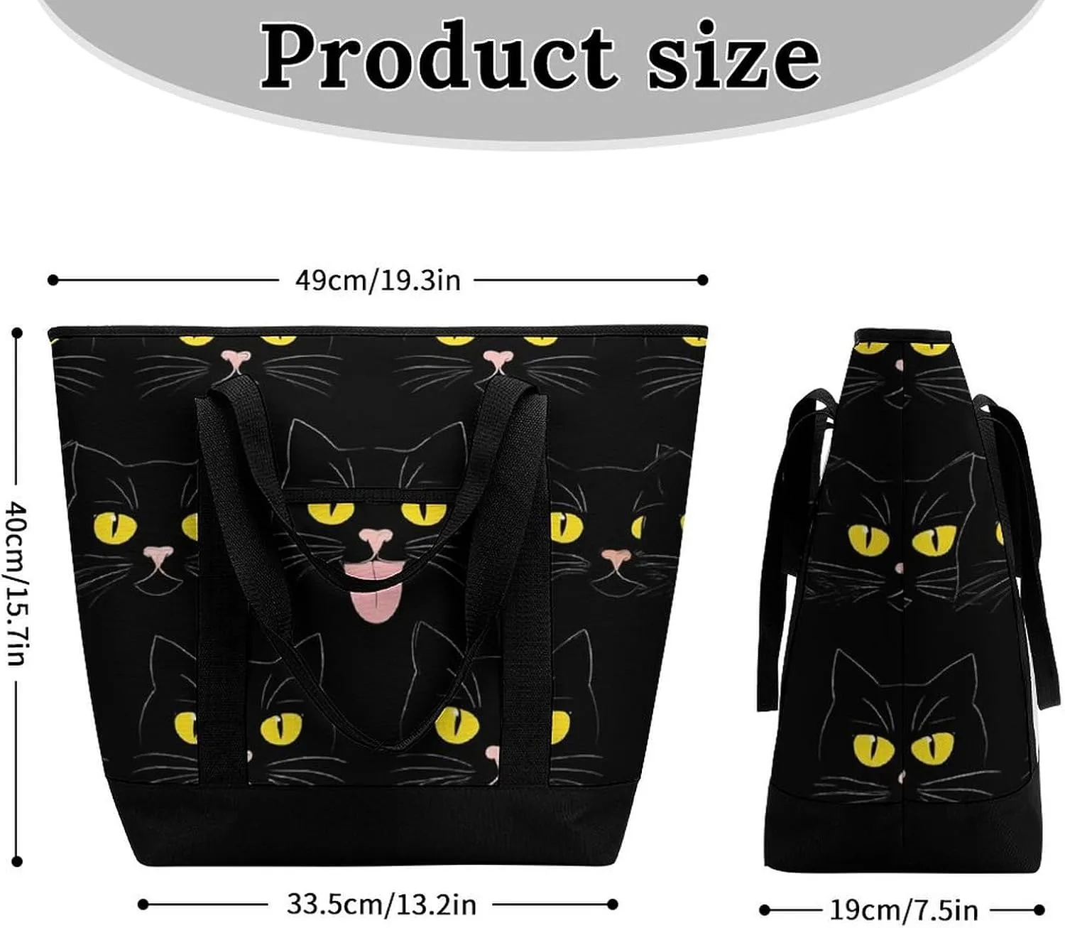 Large Thermal Shopping Tote Bag Travel Friendly Fashion Handbag Commuter Bag