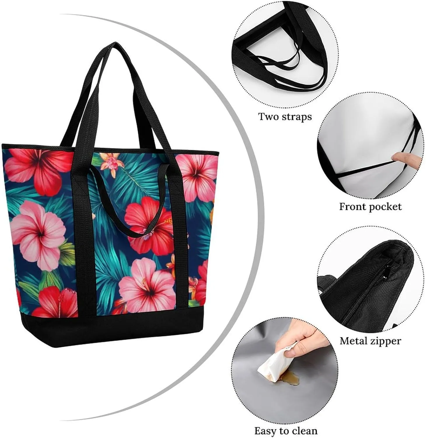 Large Thermal Shopping Tote Bag Travel Friendly Fashion Handbag Commuter Bag