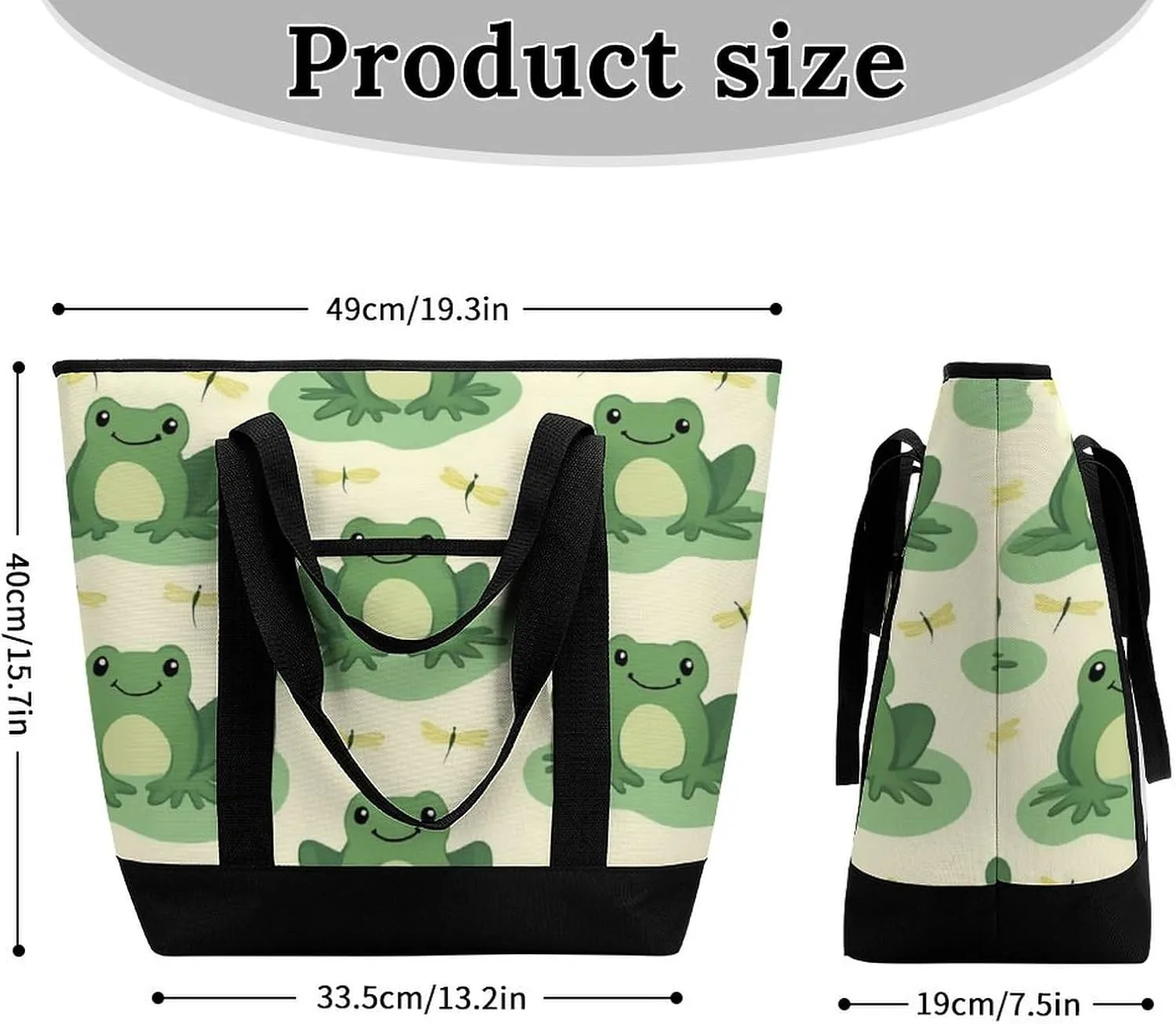 Large Thermal Shopping Tote Bag Travel Friendly Fashion Handbag Commuter Bag