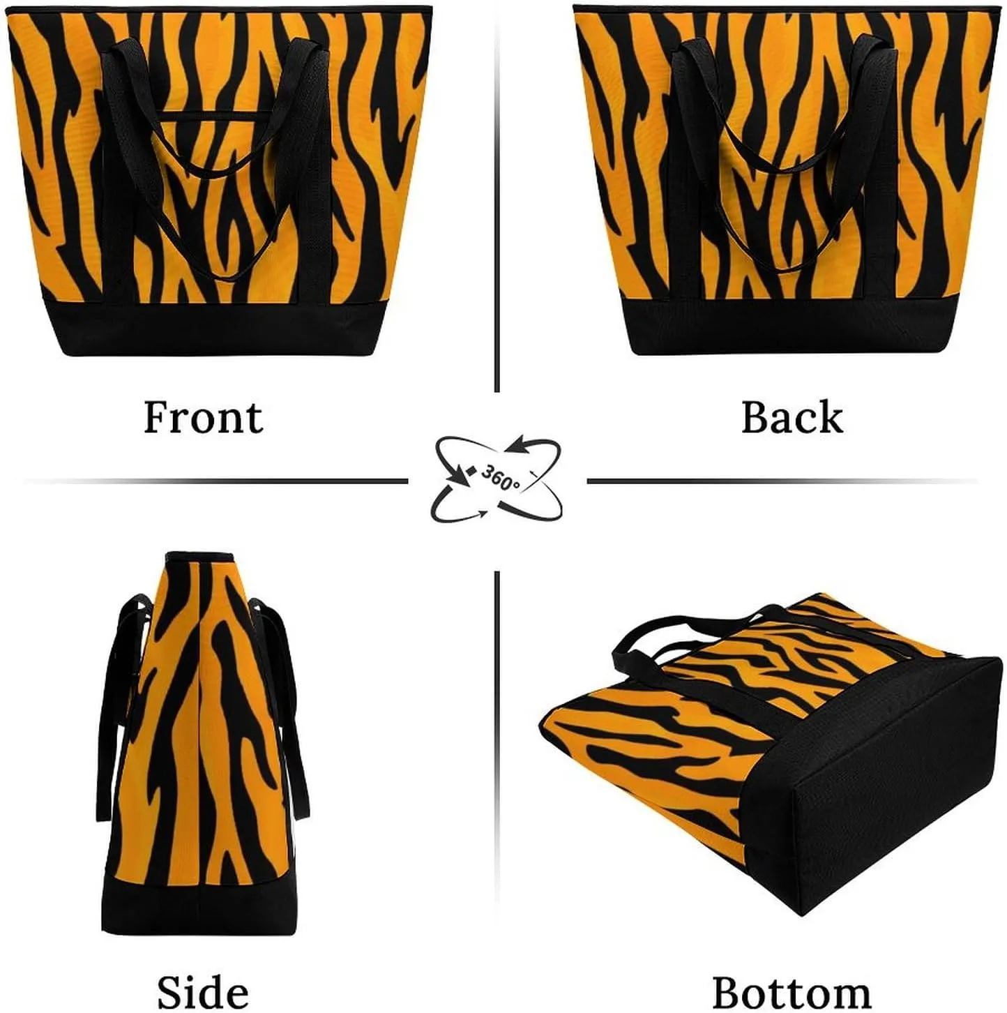 Large Thermal Shopping Tote Bag Travel Friendly Fashion Handbag Commuter Bag