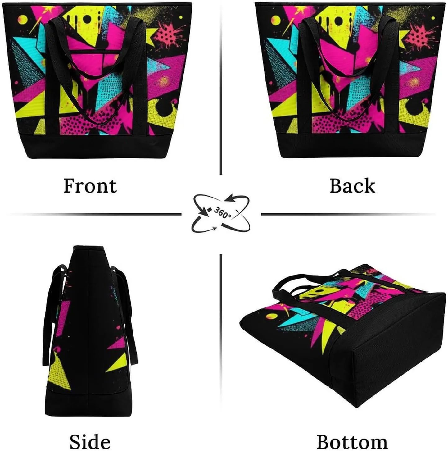 Large Thermal Shopping Tote Bag Travel Friendly Fashion Handbag Commuter Bag