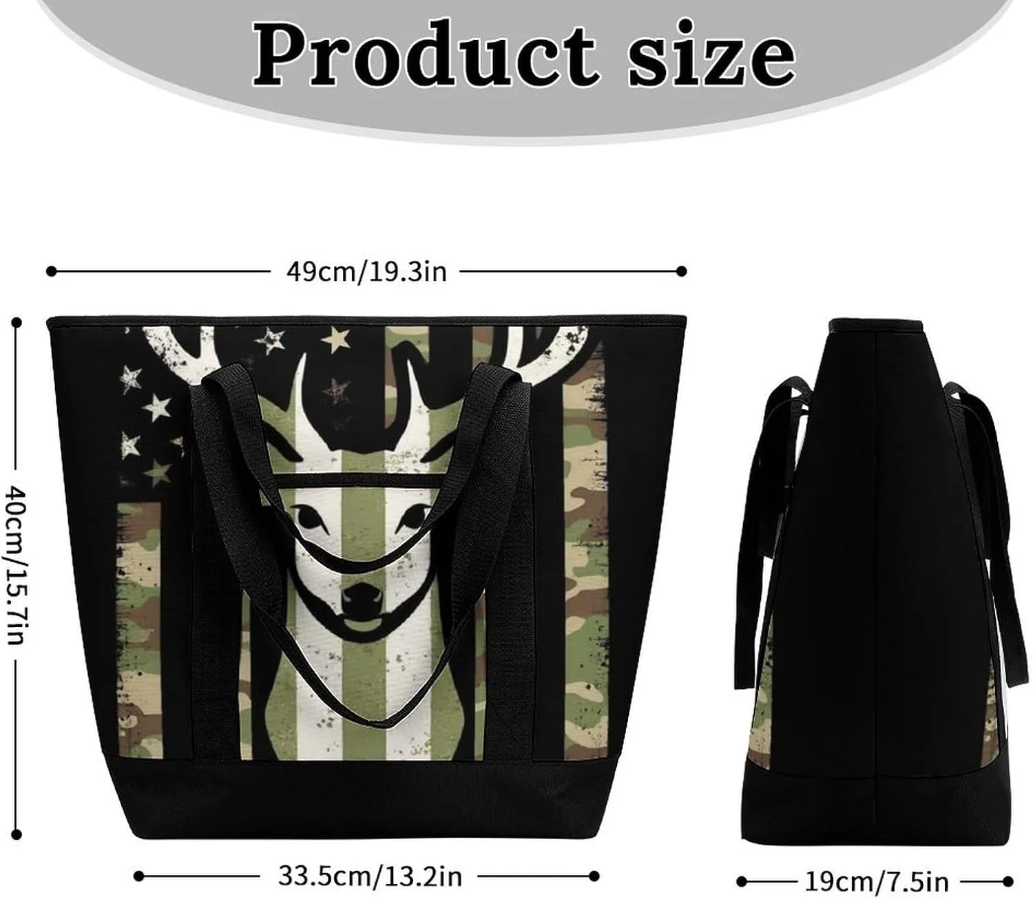 Large Thermal Shopping Tote Bag Travel Friendly Fashion Handbag Commuter Bag