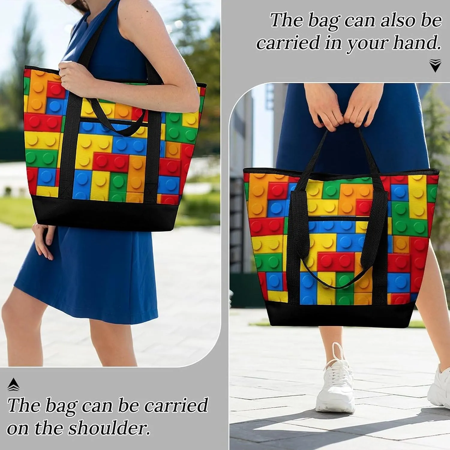 Large Thermal Shopping Tote Bag Travel Friendly Fashion Handbag Commuter Bag