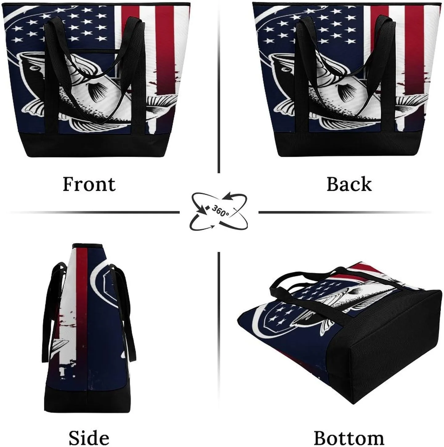 Large Thermal Shopping Tote Bag Travel Friendly Fashion Handbag Commuter Bag
