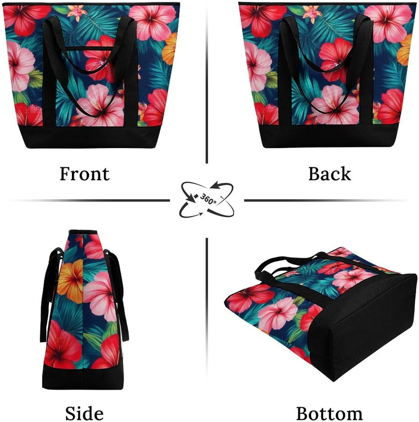 Large Thermal Shopping Tote Bag Travel Friendly Fashion Handbag Commuter Bag