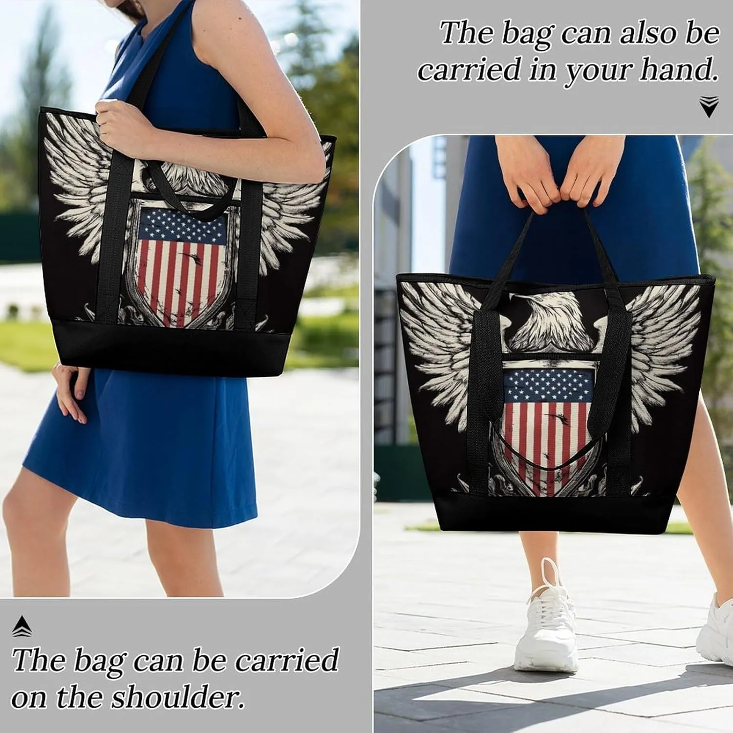 Large Thermal Shopping Tote Bag Travel Friendly Fashion Handbag Commuter Bag