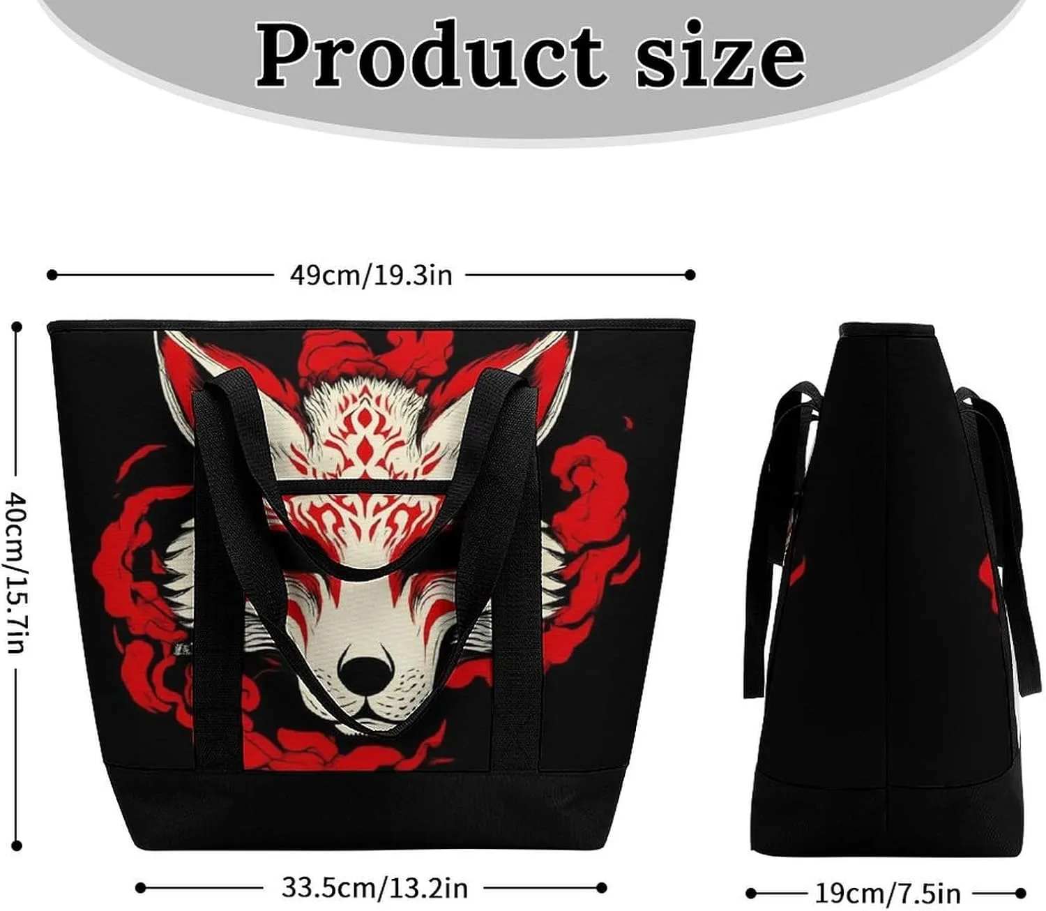 Large Thermal Shopping Tote Bag Travel Friendly Fashion Handbag Commuter Bag
