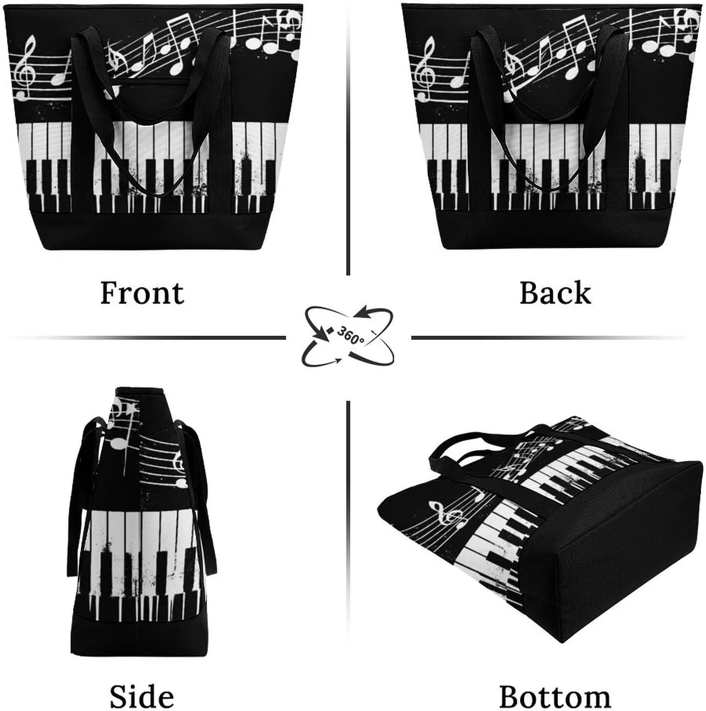Large Thermal Shopping Tote Bag Travel Friendly Fashion Handbag Commuter Bag