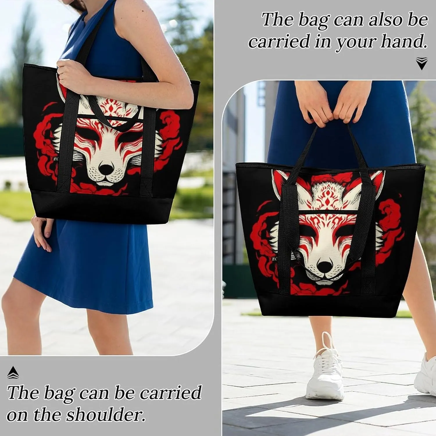 Large Thermal Shopping Tote Bag Travel Friendly Fashion Handbag Commuter Bag