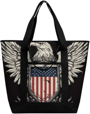 Large Thermal Shopping Tote Bag Travel Friendly Fashion Handbag Commuter Bag