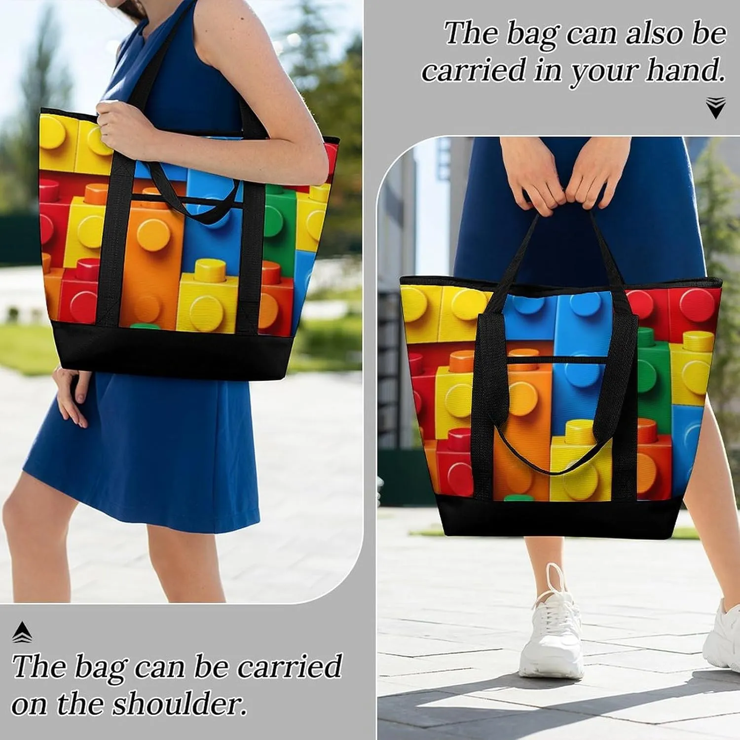 Large Thermal Shopping Tote Bag Travel Friendly Fashion Handbag Commuter Bag
