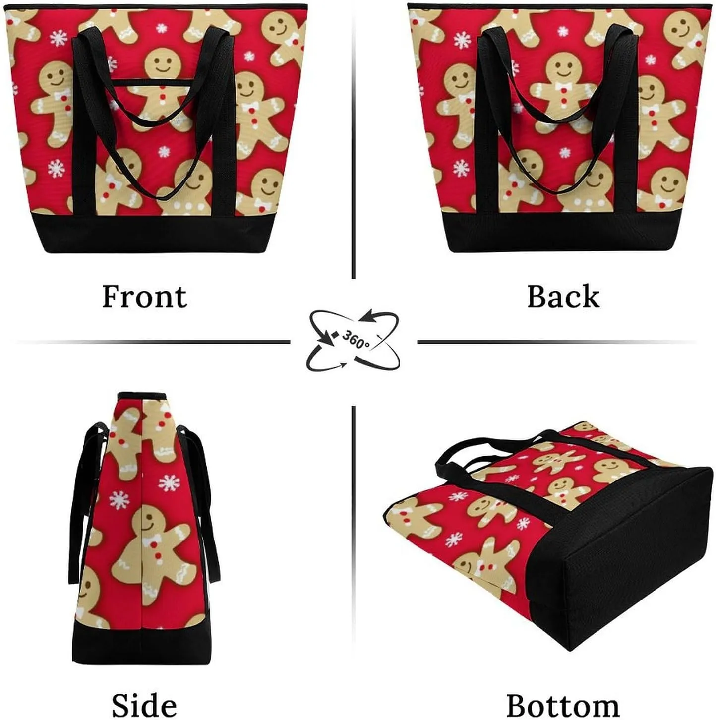 Large Thermal Shopping Tote Bag Travel Friendly Fashion Handbag Commuter Bag